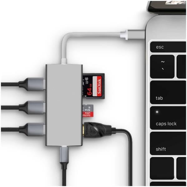 Nilox NLX-TC-7HUBML Mini Docking Station 7 in 1 USB Type-C