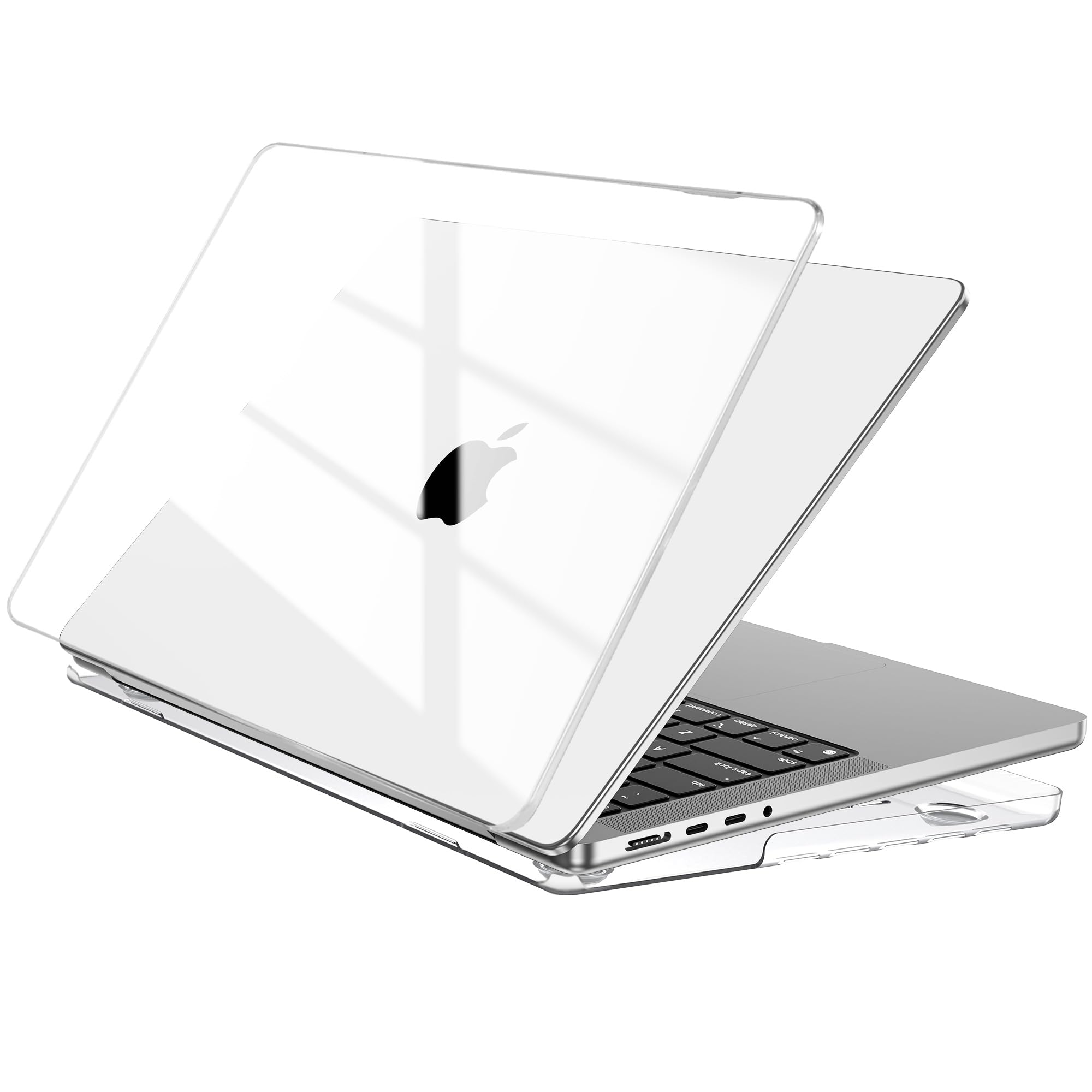 Eoocoo Cover per MacBook Pro 14 Pollici (2021-2024), Trasparente