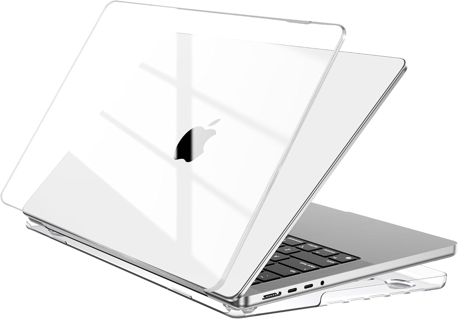 Eoocoo Cover per MacBook Pro 14 Pollici (2021-2024), Trasparente - immagine 1