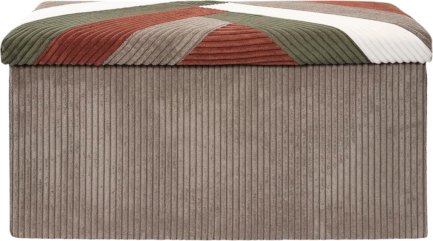 Home Deco Factory Panca Pieghevole Cotele Patchwork 76x38x38 cm - immagine 5