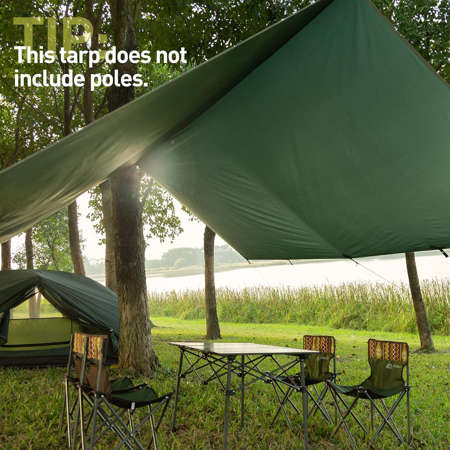 Bessport Impermeabile Tarp Campeggio 3x4M - immagine 7