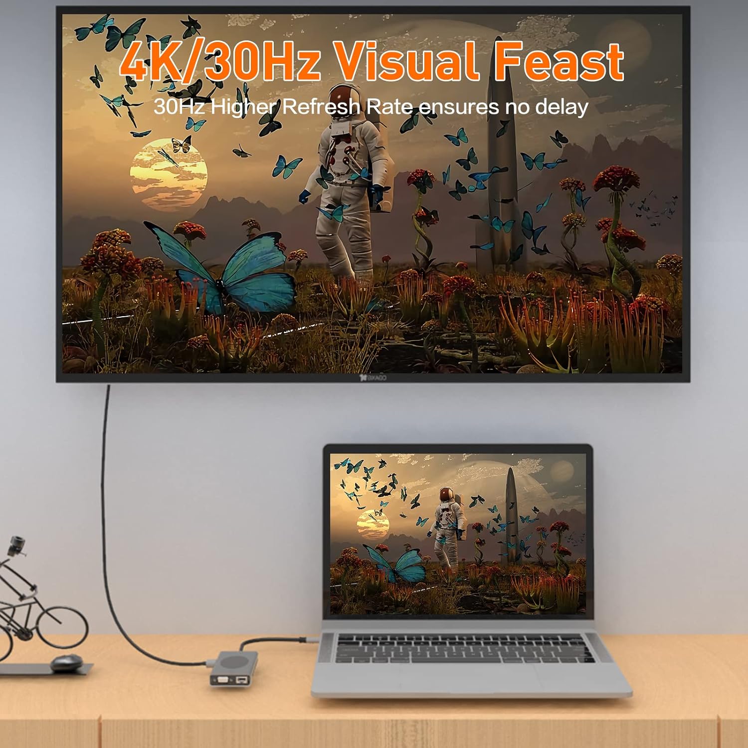 HUB USB-C 13 in 1 con Ricarica Wireless e PD 100W - immagine 6