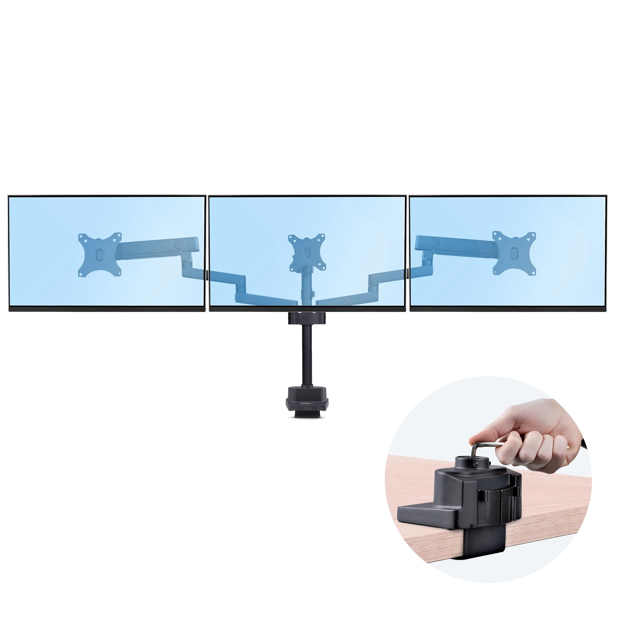 Startech.com Supporto per Tre Monitor 27″