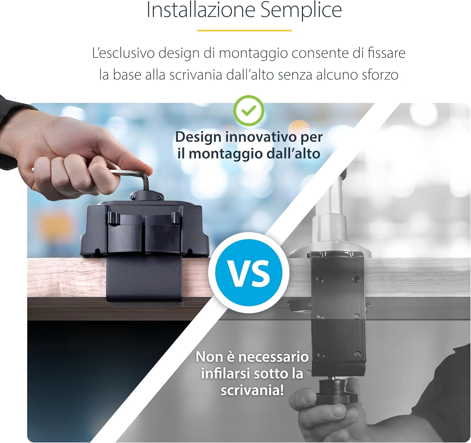 Startech.com Supporto per Tre Monitor 27″ - immagine 3