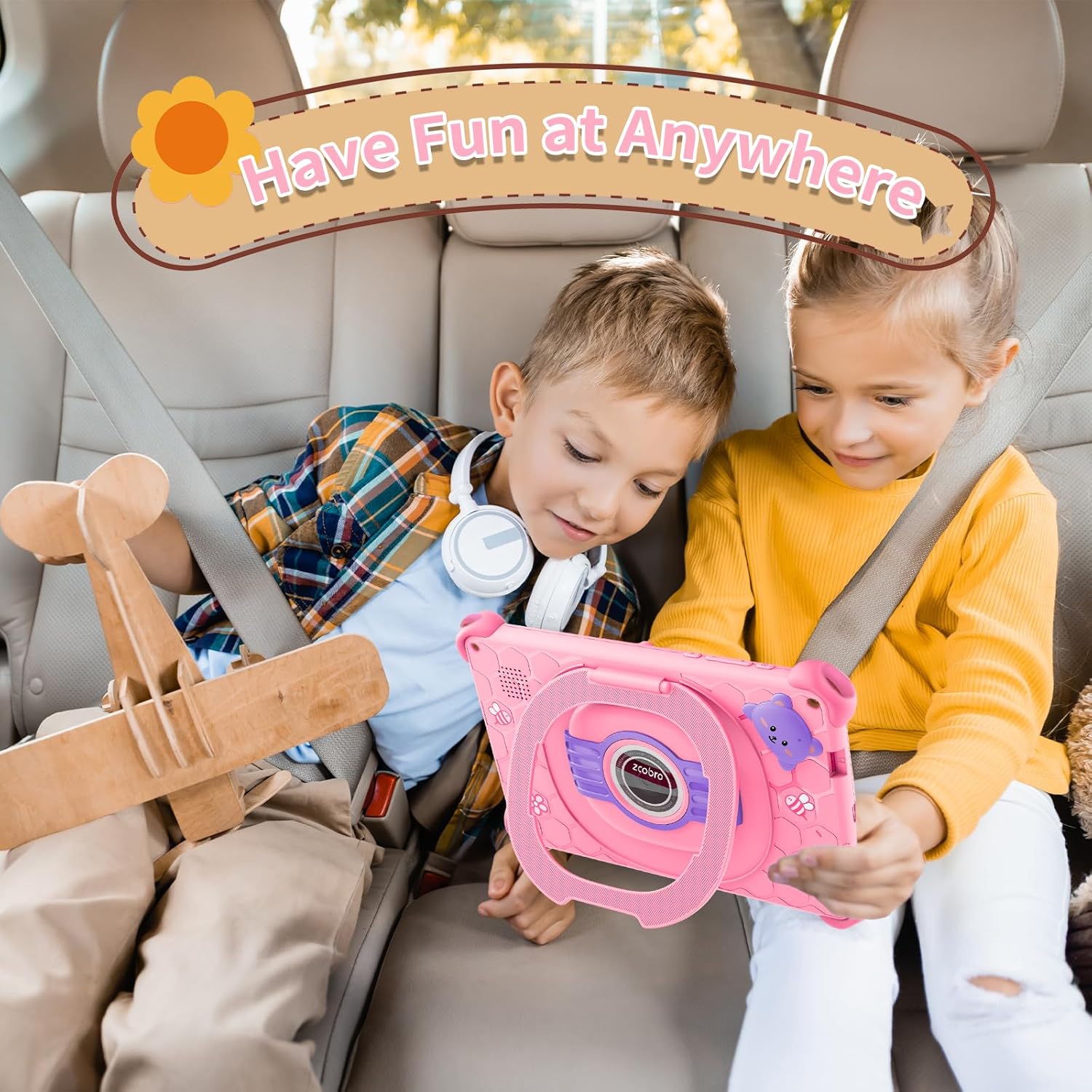 Tablet per Bambini con Custodia - Android Rosa - immagine 5