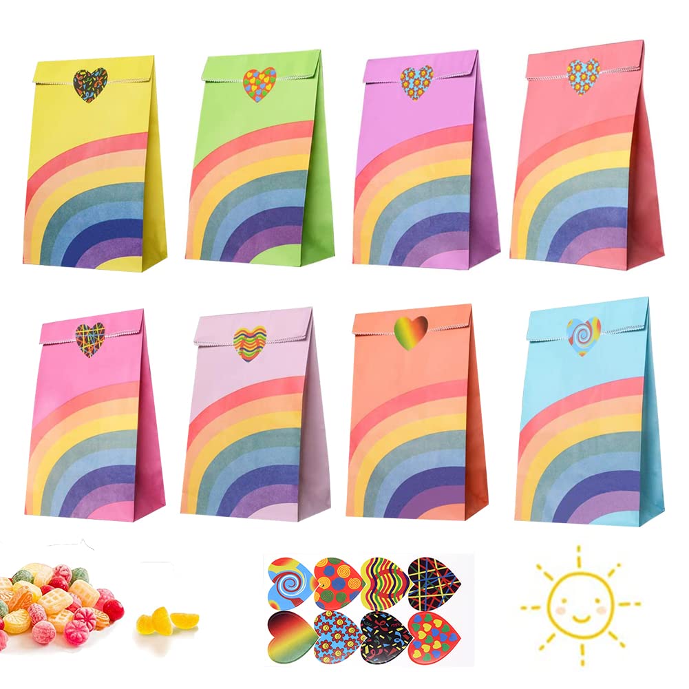 Gintan Sacchetti Regalo di Carta Arcobaleno 40 Pezzi