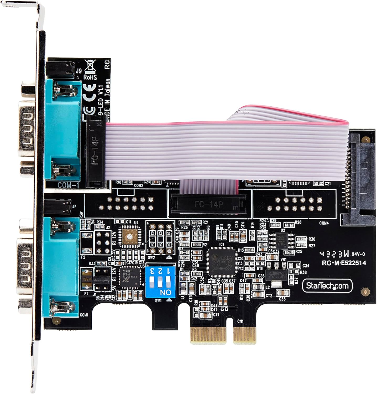 Startech.com Scheda Seriale PCIe a 2 porte RS232/RS422/RS485 - immagine 5