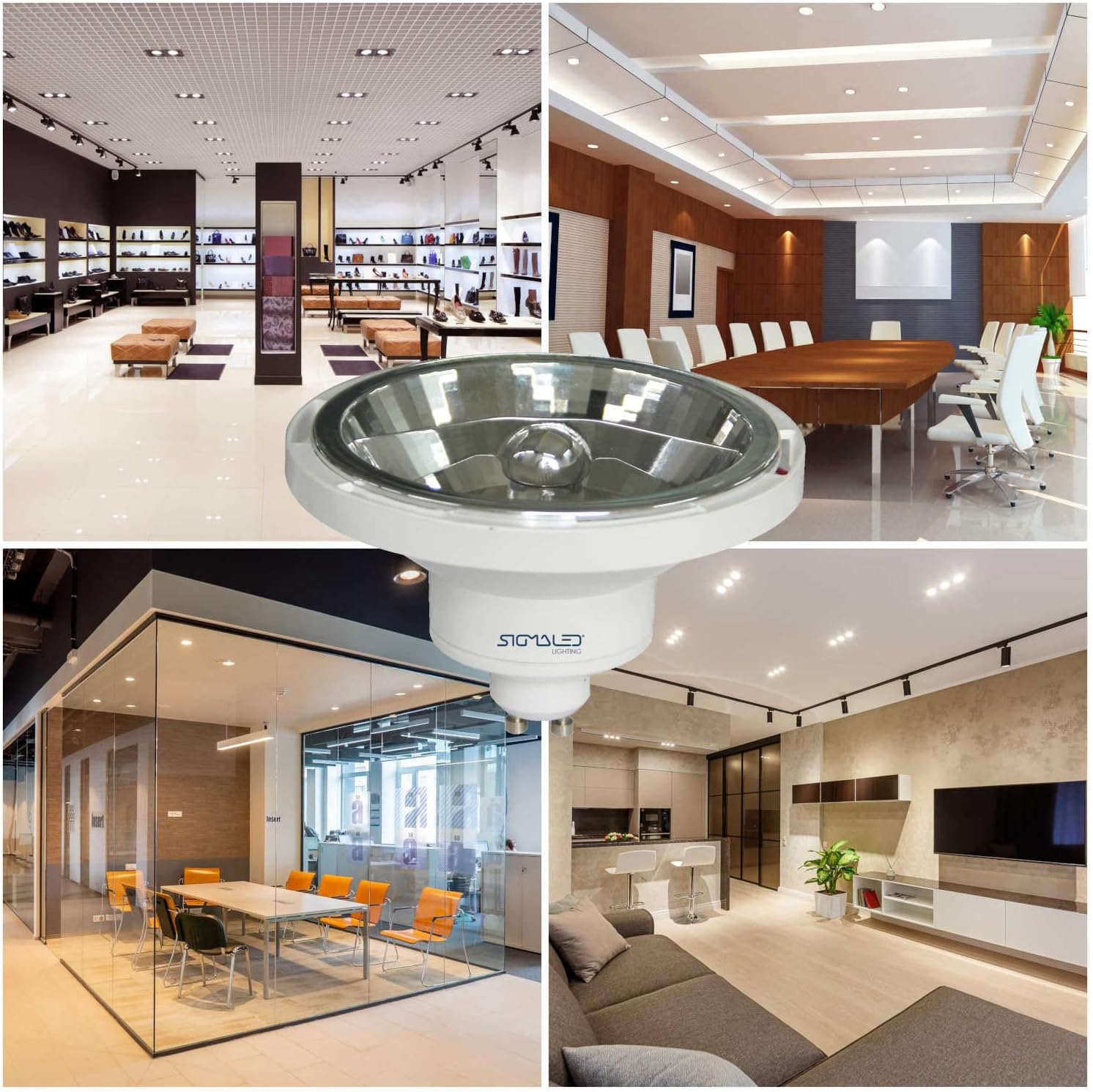 Sigmaled Lighting - Faretto LED AR111 GU10 Dimmerabile - immagine 7