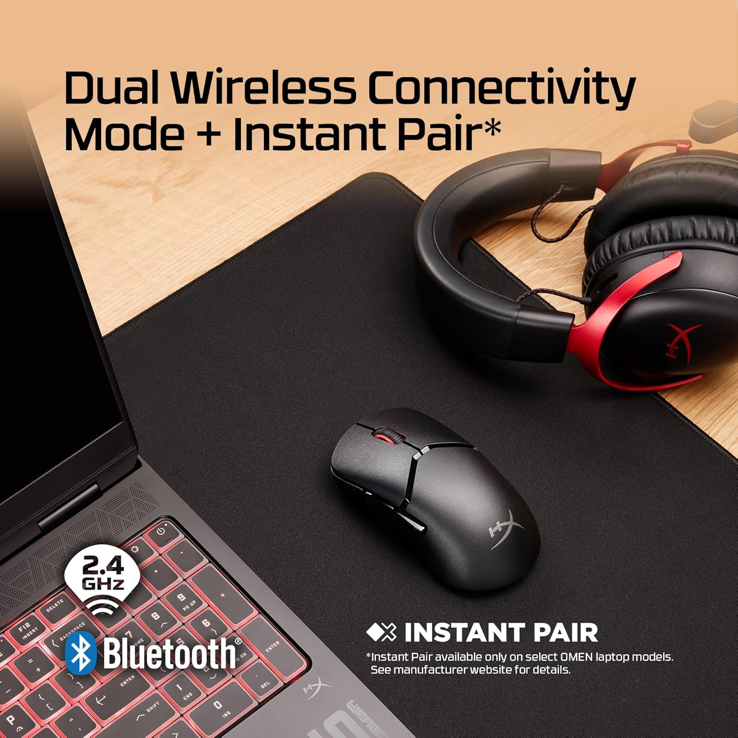 Hyperx Pulsefire Saga Pro - Mouse Gaming Wireless 4K - immagine 7