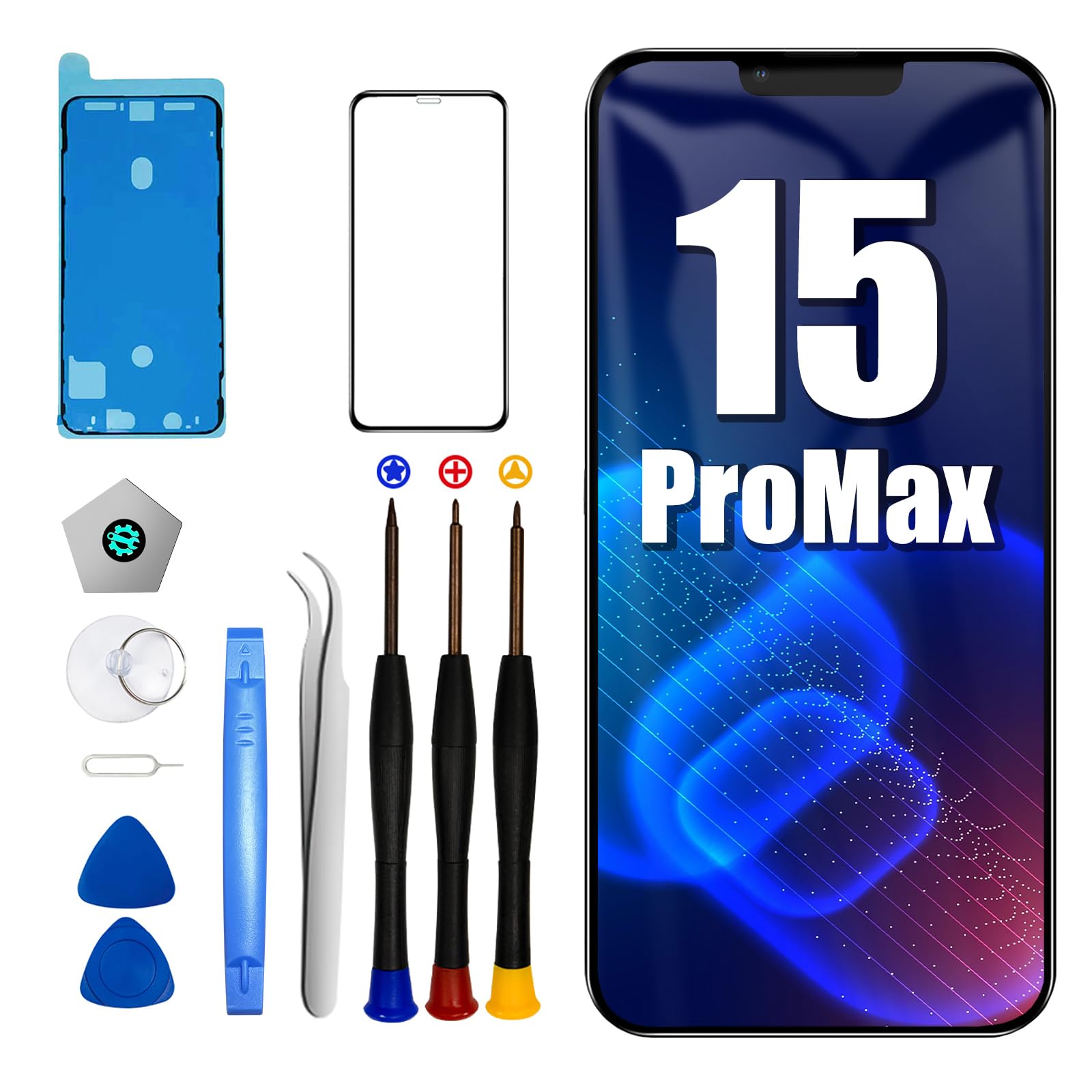 DTD iPhone 15 PRO Max Schermo di Ricambio 6,7 Pollici