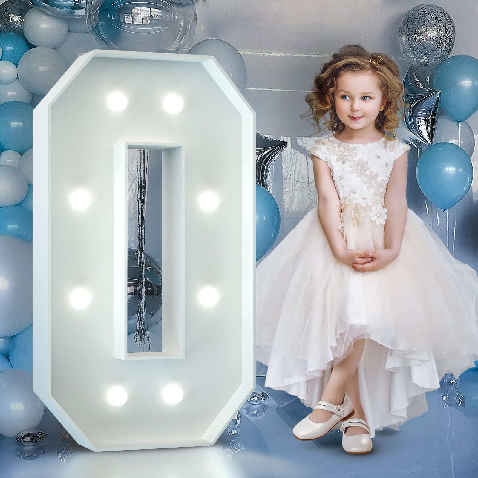 Lettera Luminosa Gigante LED 90cm - Lettera O