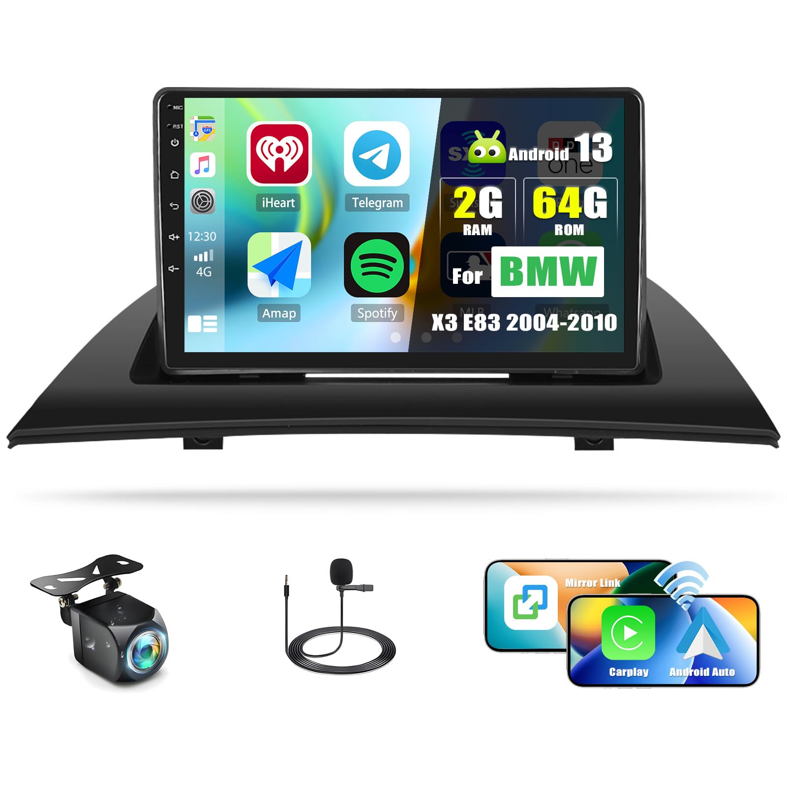 [2G+64G] Android 13 Autoradio 9" per BMW X3 E83