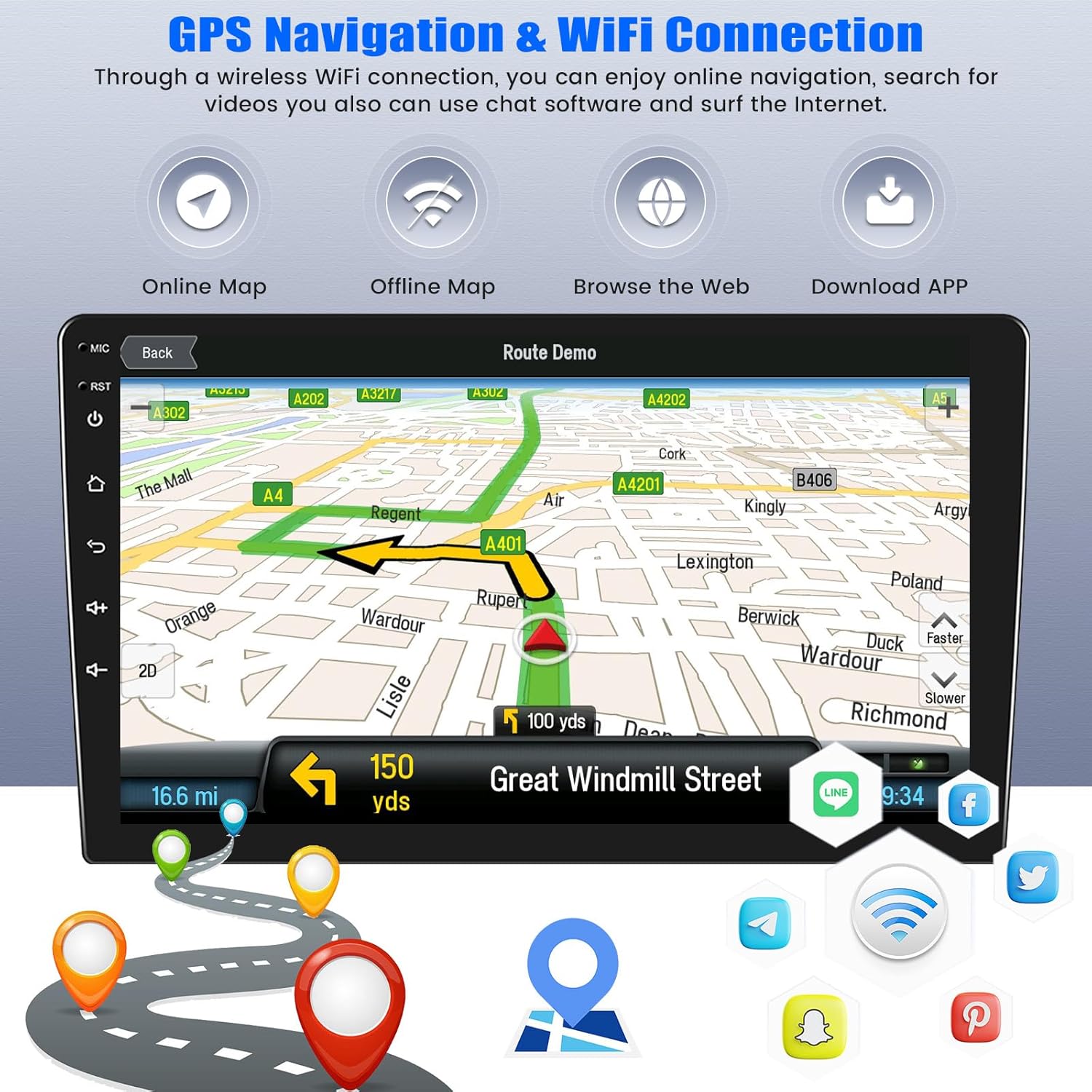 [2G+64G] Android 13 Autoradio 9" per BMW X3 E83 - immagine 4