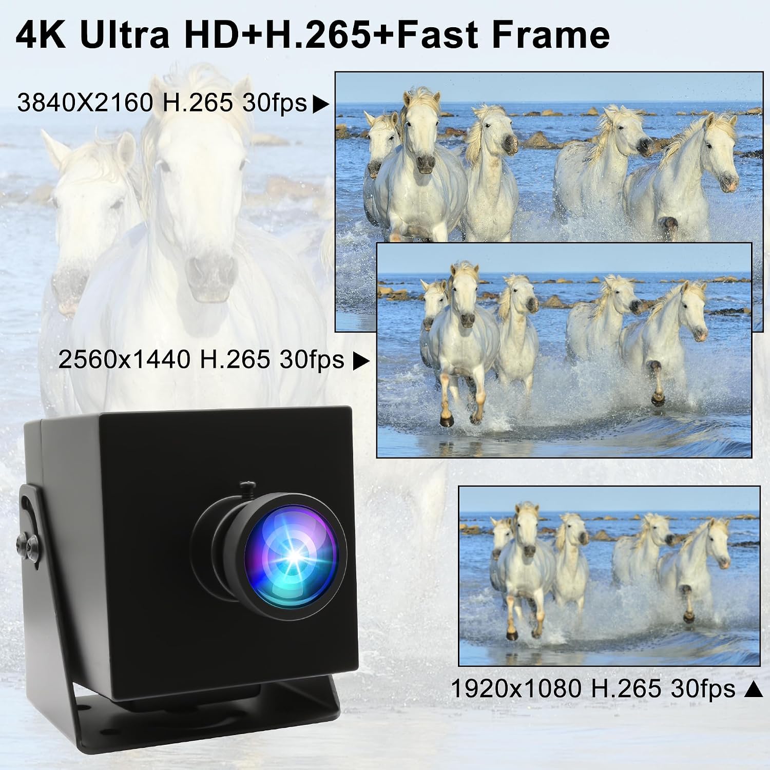 G Telecamera USB 4K Dual Output Webcam Grandangolo | Velz