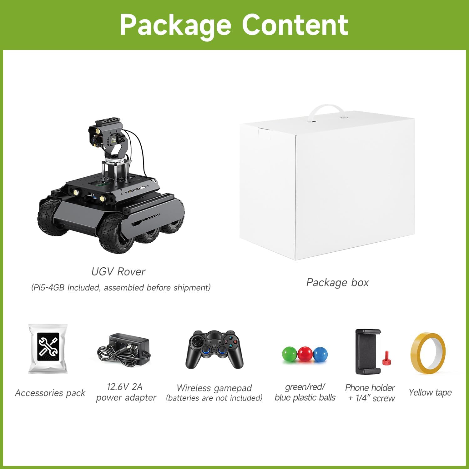 Waveshare UGV Rover - Robot AI Open-Source 6 Ruote - immagine 2