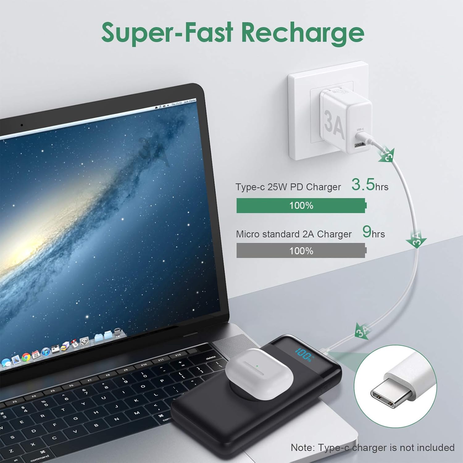 Iposible Power Bank Wireless 26800 mAh 25W PD3.0 - immagine 5