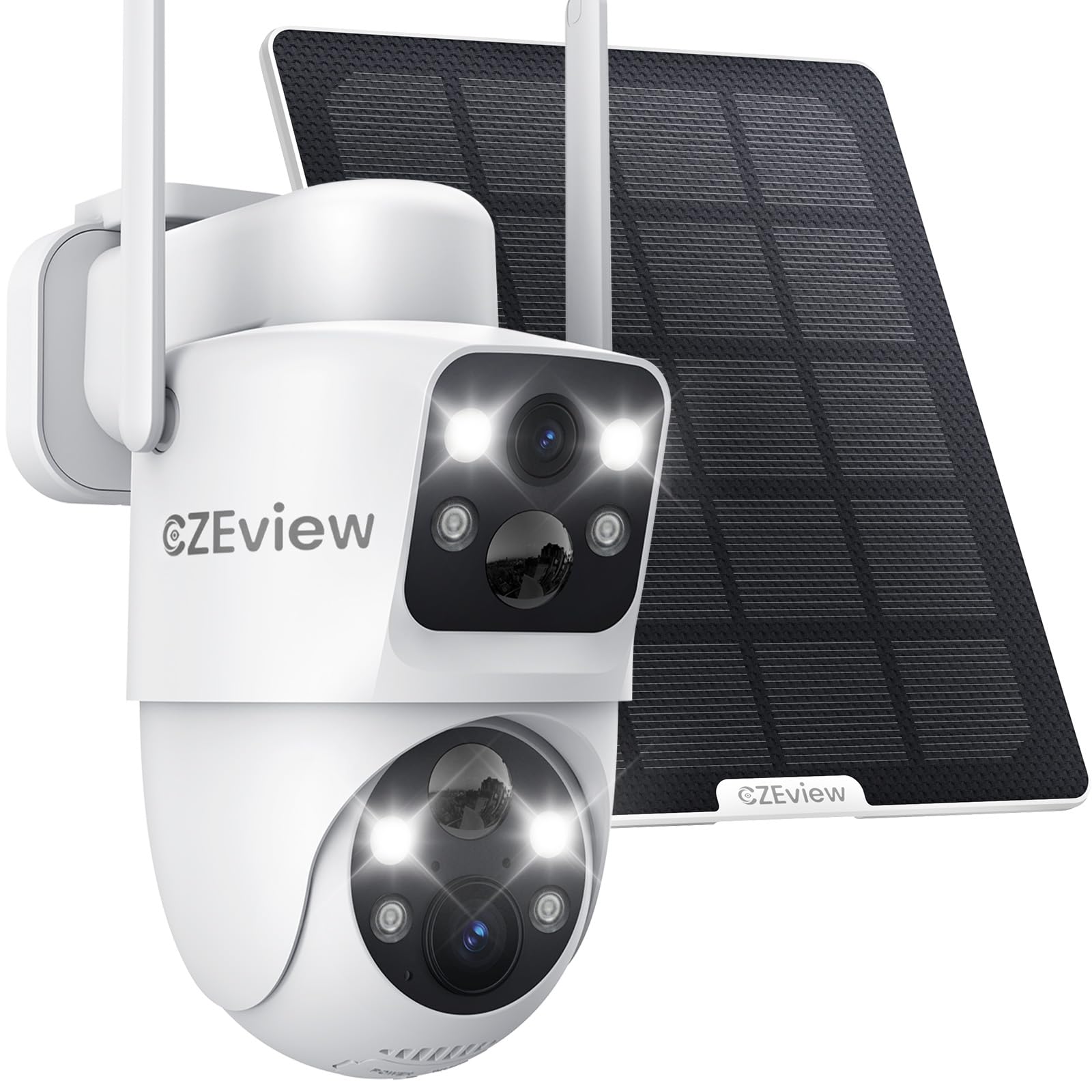 Czeview 4MP Telecamera Wi-Fi Esterno Doppia Lente