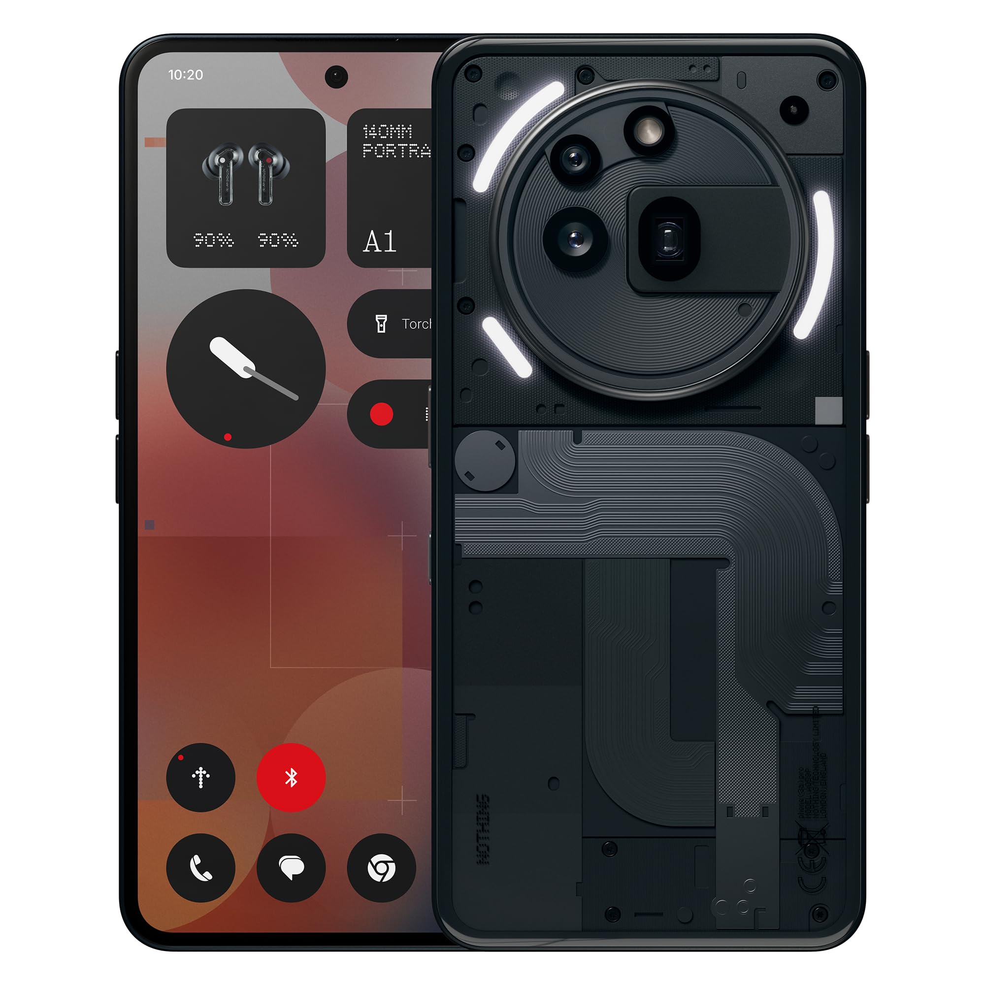 Nothing Phone (3a) Pro 256 GB - Smartphone 5G Android Nero