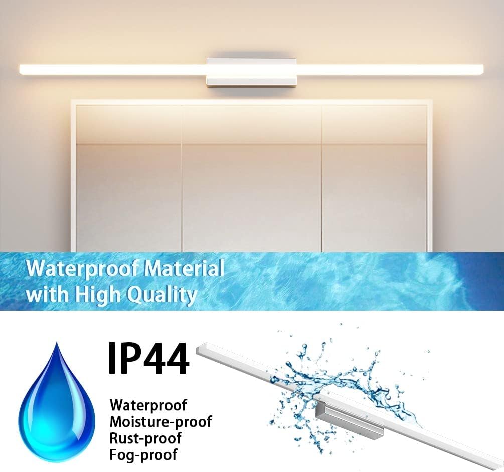 Klighten Lampada da Specchio Bagno 20W 90cm, IP44 - immagine 4