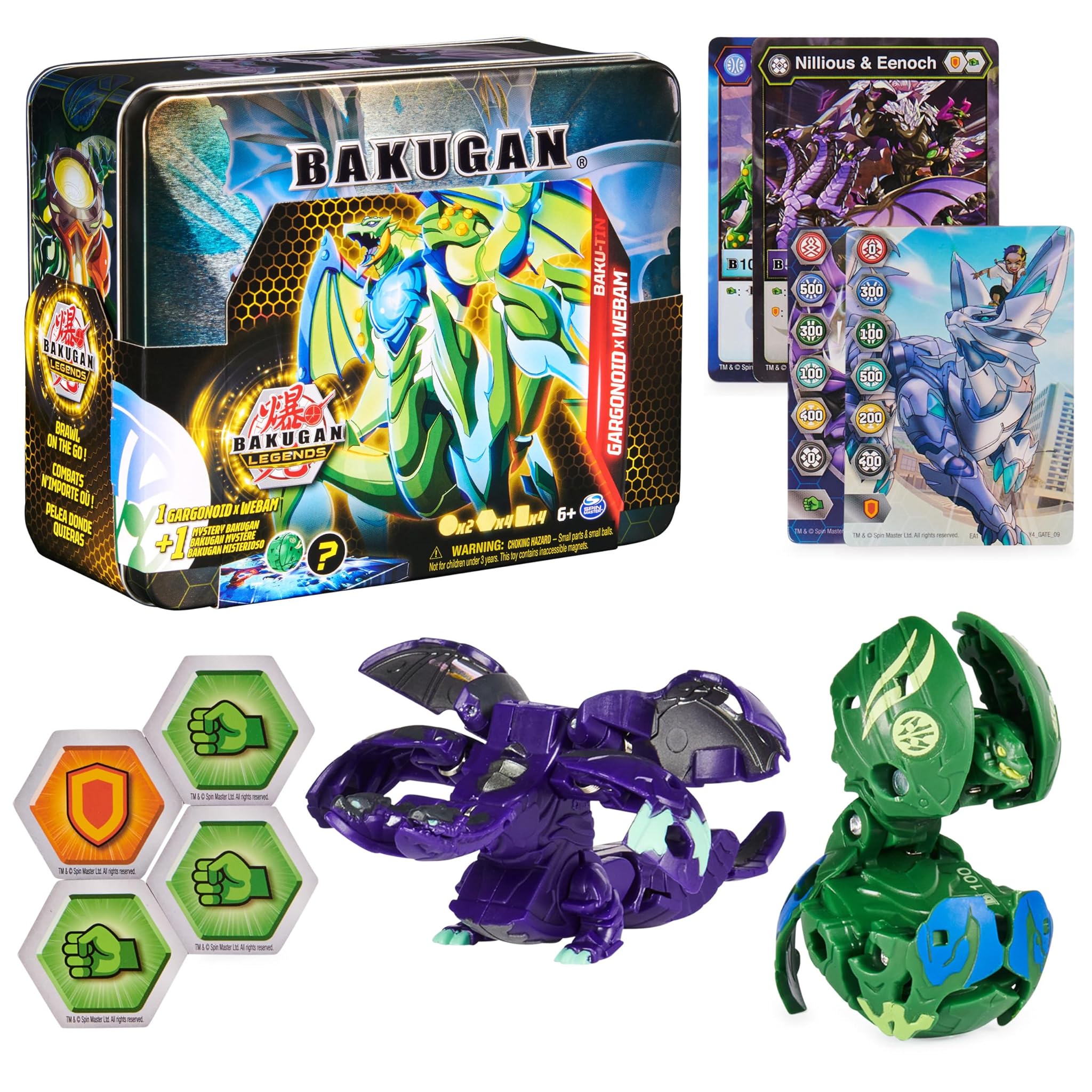 BAKUGAN Spin Master Legends: Baku-tin - Garganoid X Webam (6066256)