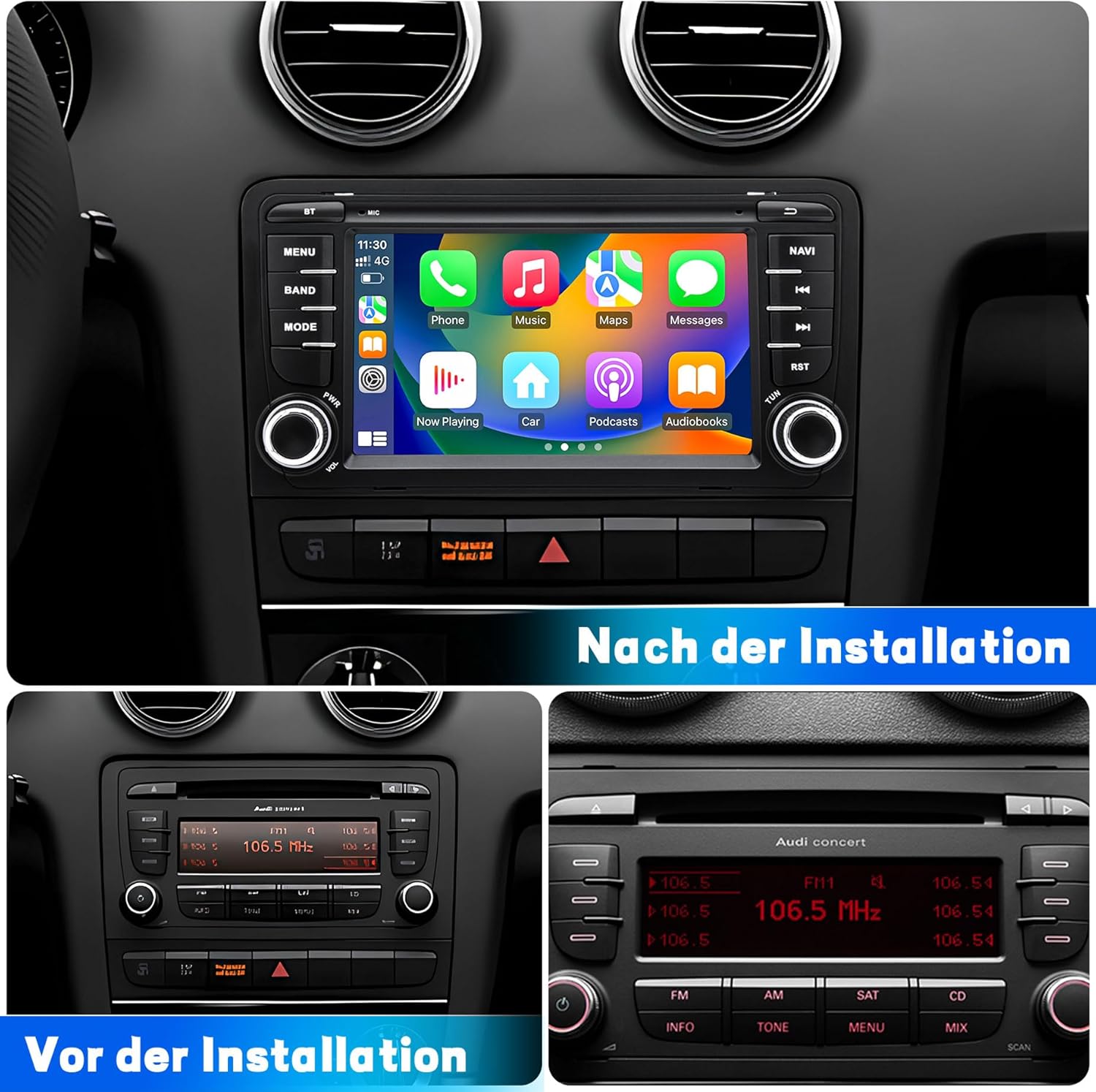 Autoradio Android 12 per Audi A3 S3 8P 2003-2012 - immagine 3