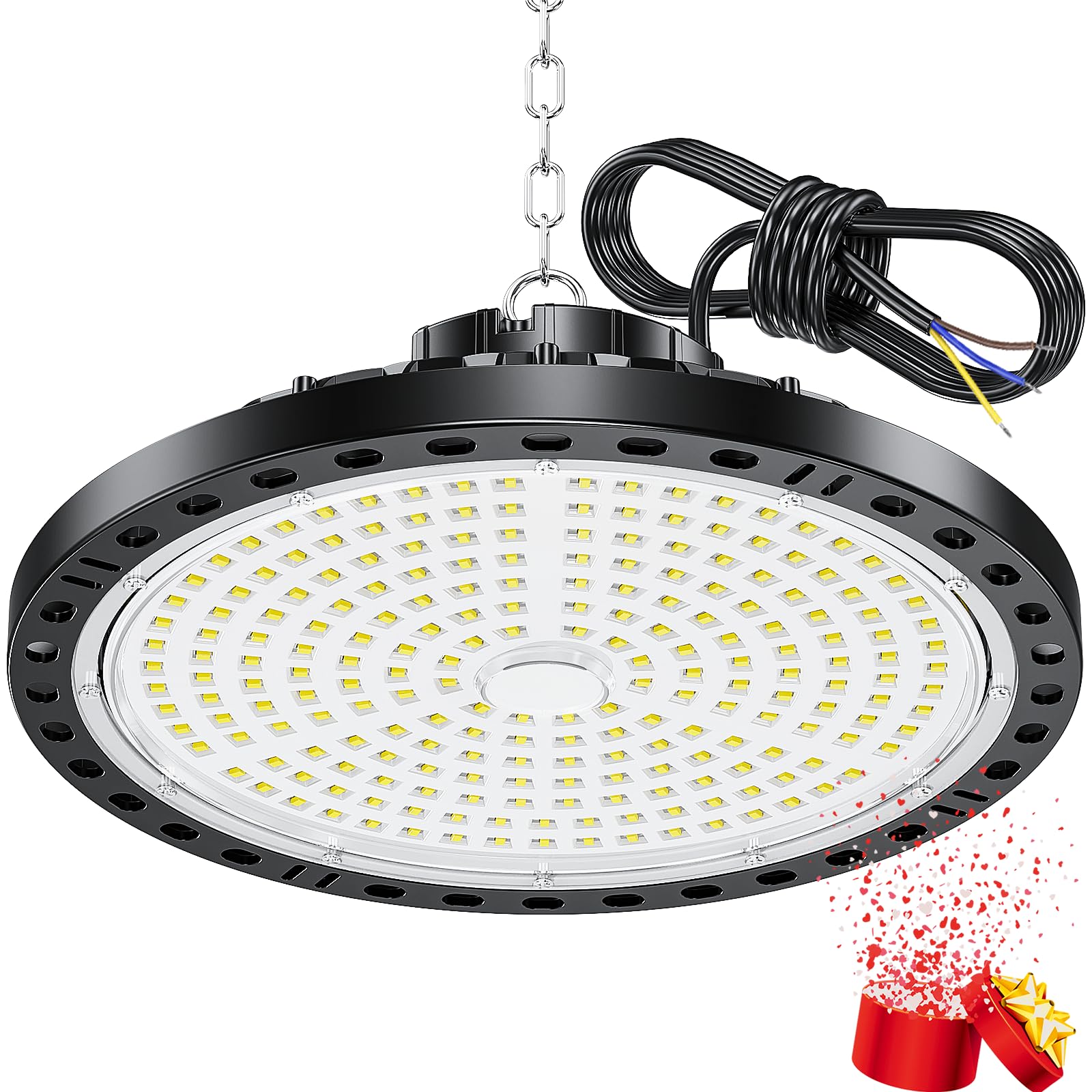 Yiqibro Faro LED 200W UFO Industriale 20000LM