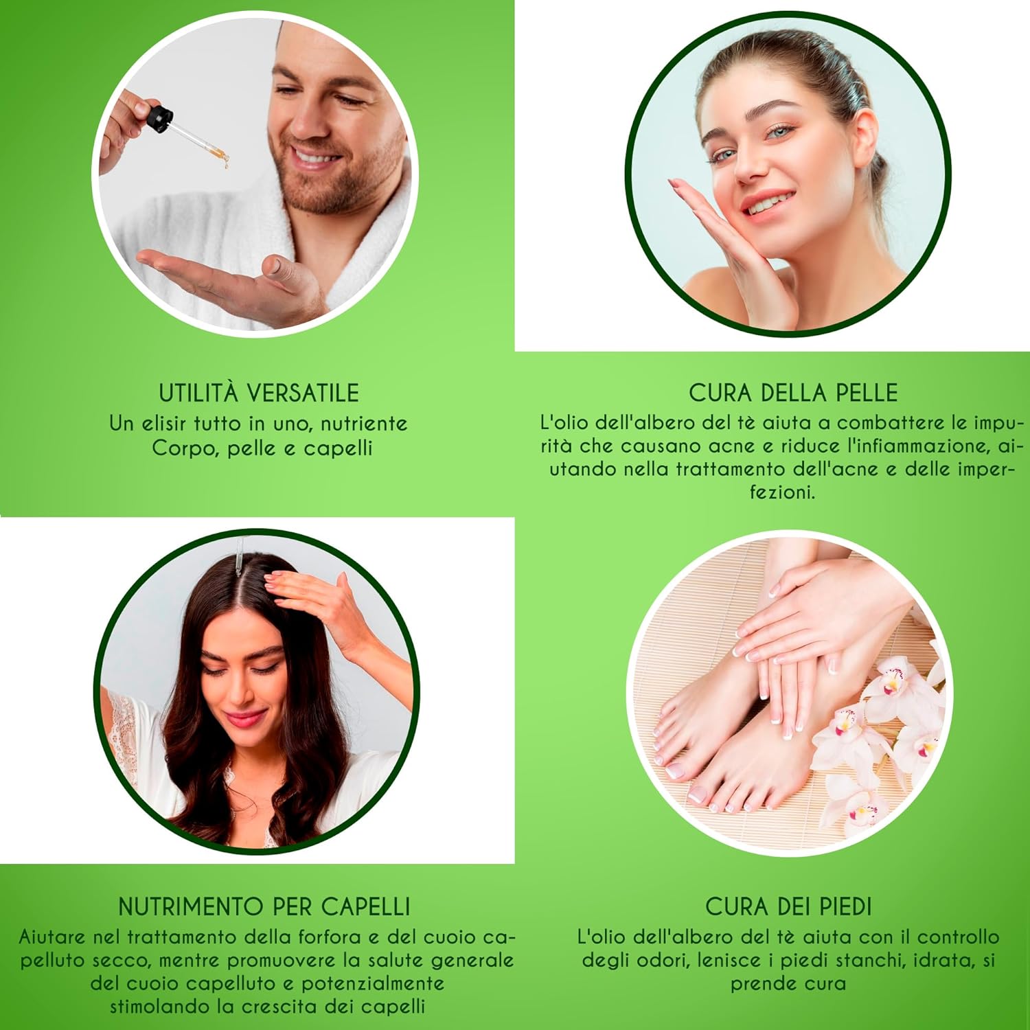 Kanzy Tea Tree Oil 60ml - Olio Essenziale Biologico - immagine 4