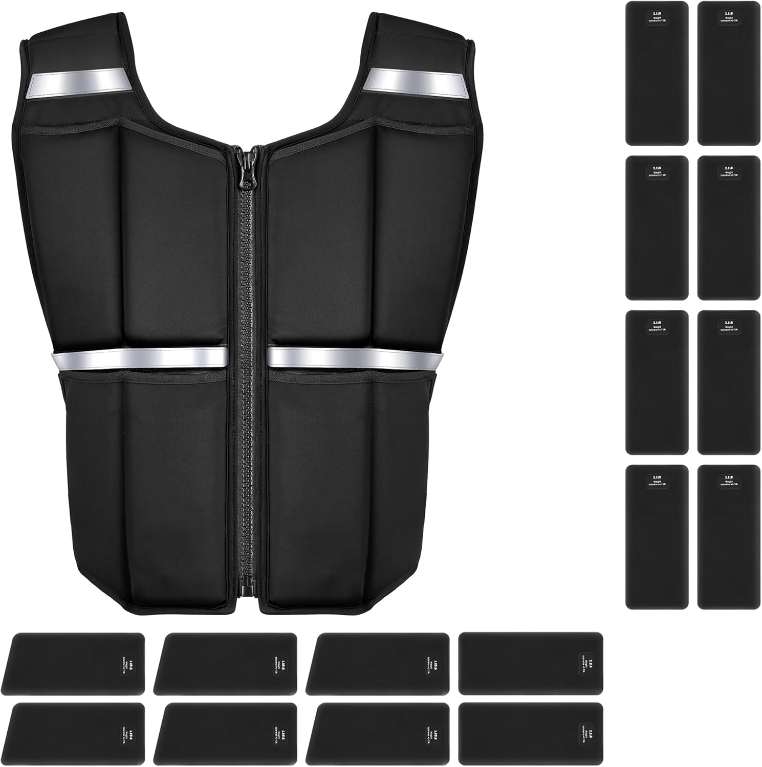 Onetwofit Gilet Ponderato Uomo Regolabile 20kg - immagine 1