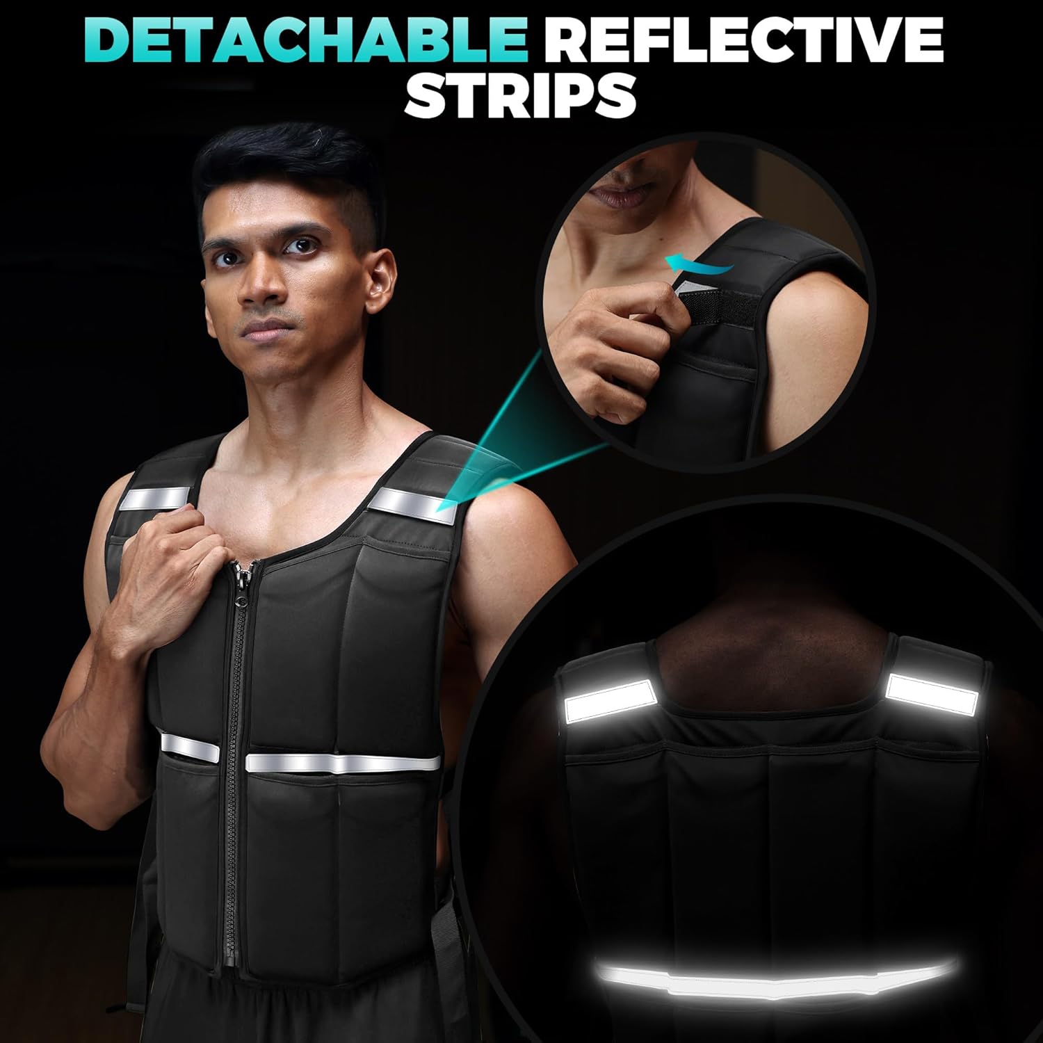 Onetwofit Gilet Ponderato Uomo Regolabile 20kg - immagine 7