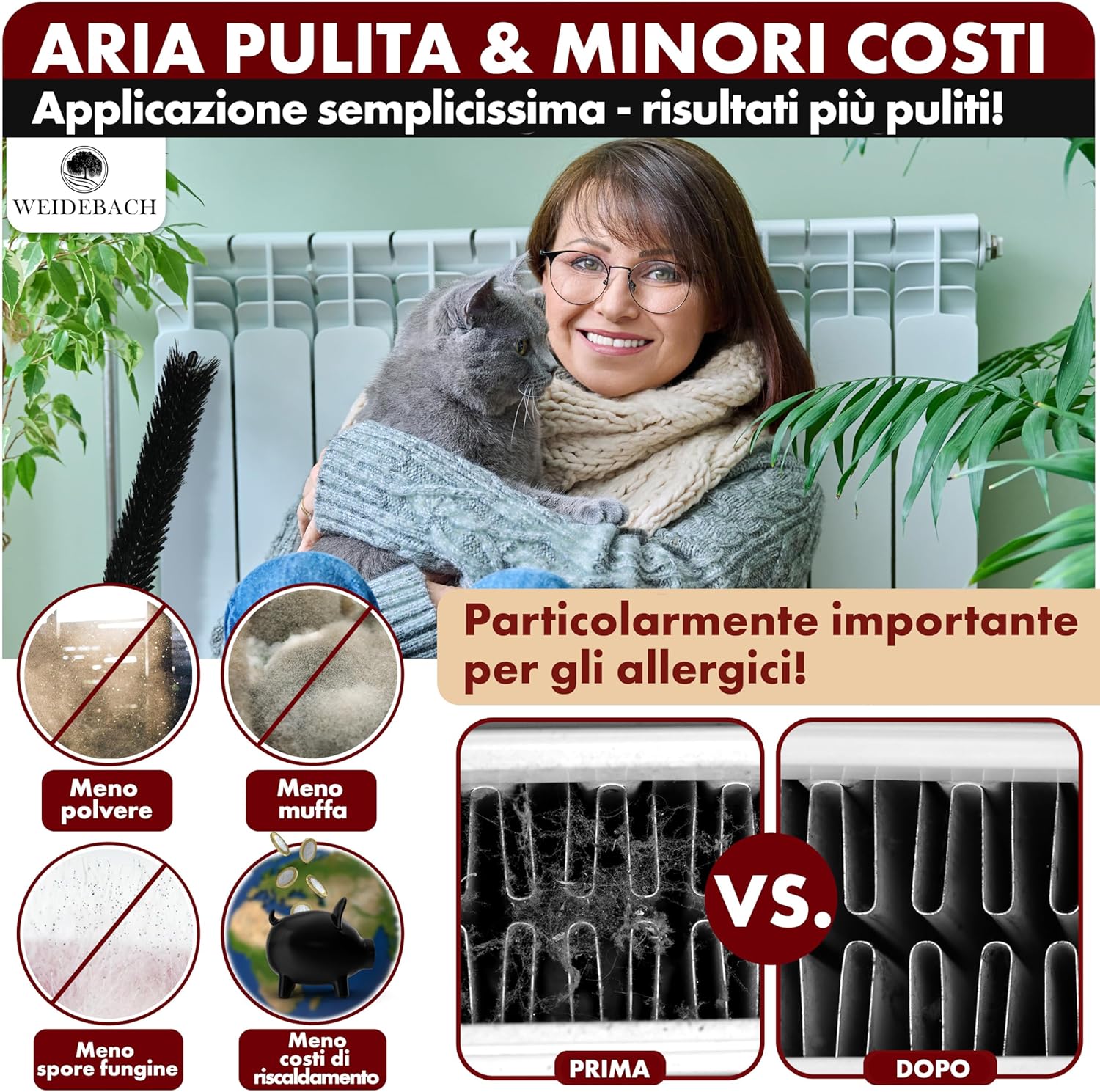 Spazzola Termosifoni Lunga 90cm in Nylon - immagine 6