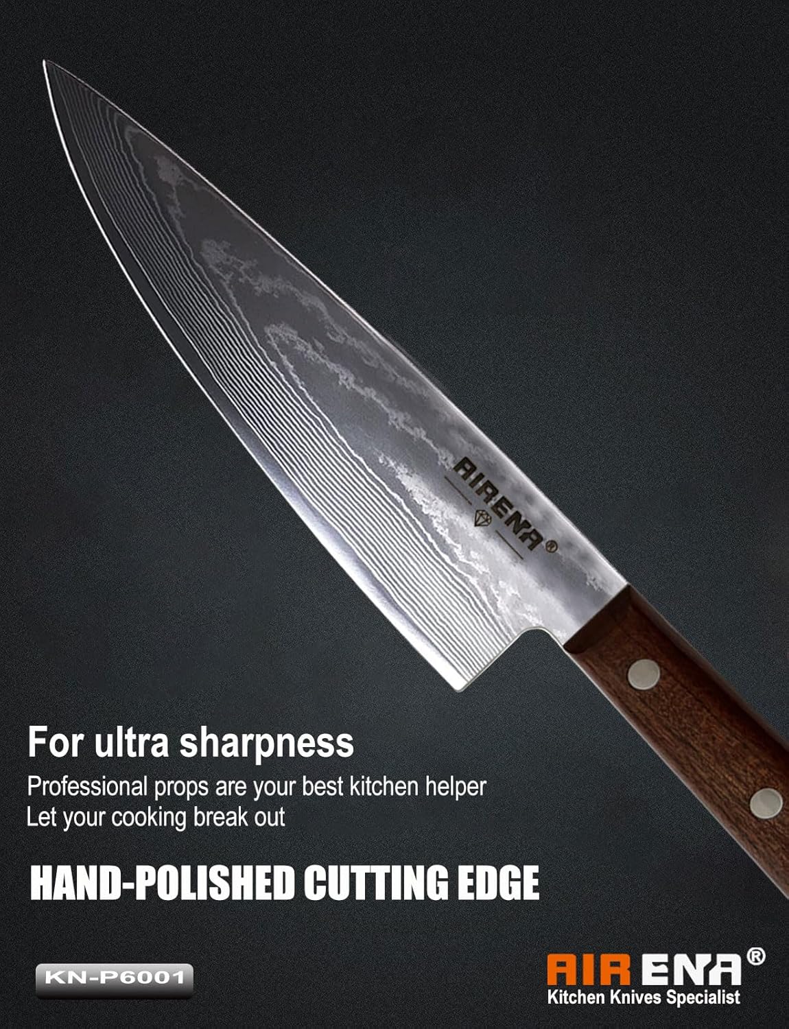 Coltello di Damasco Professionale 20cm - immagine 4