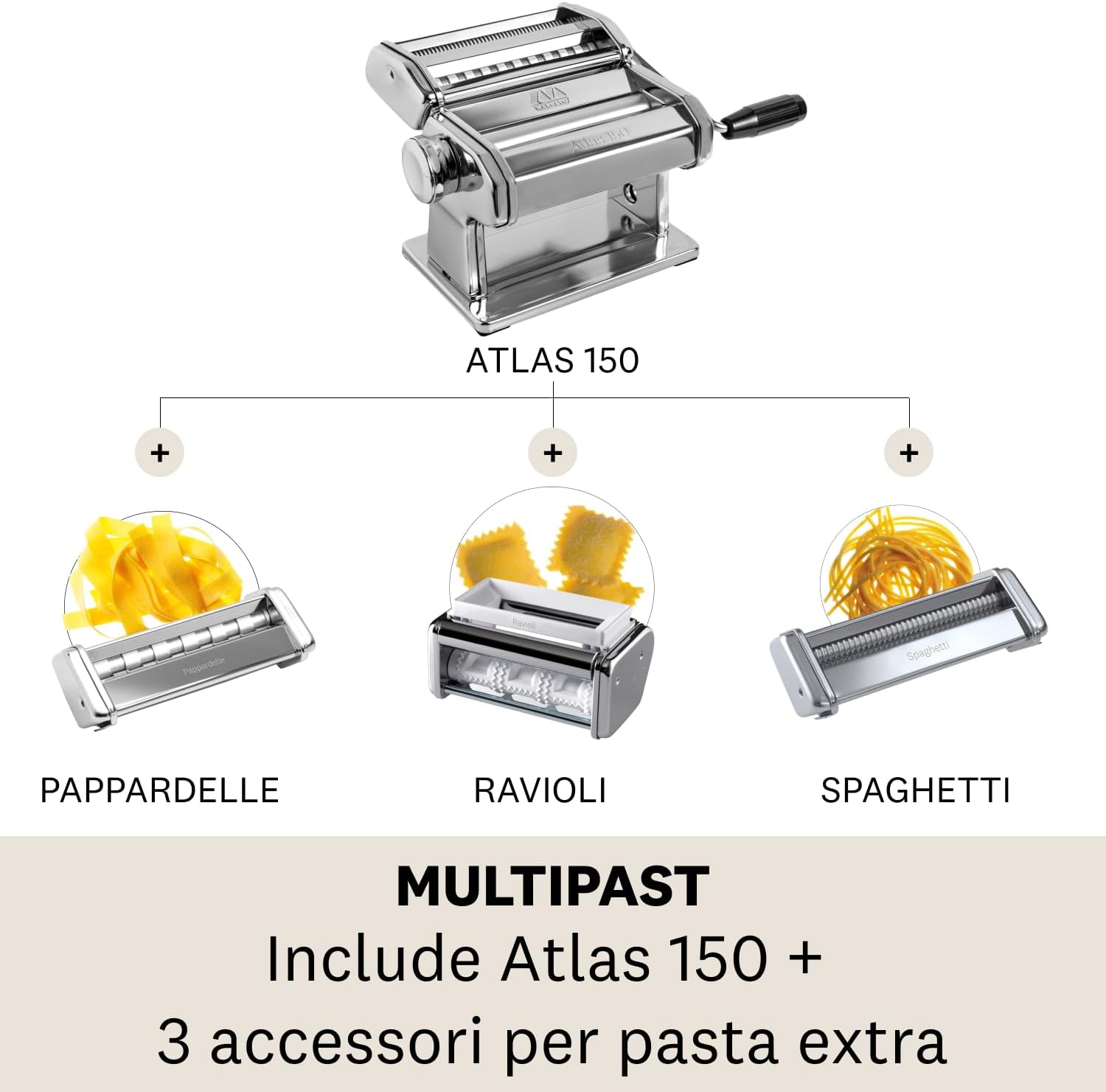 Marcato MULTIPAST - Set Macchine per Pasta - immagine 5