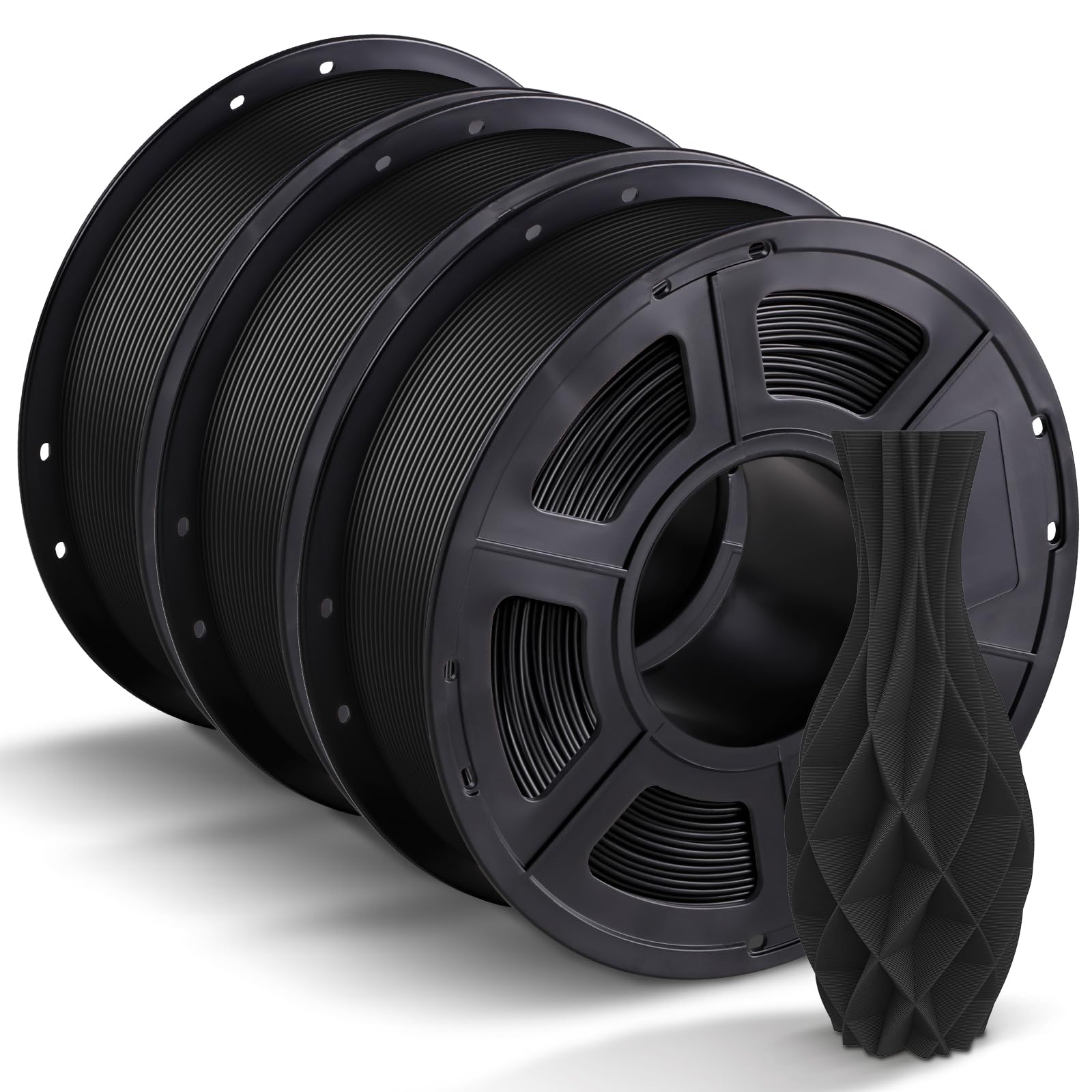 ANYCUBIC Filamento PLA 1,75 mm per Stampante 3D, Nero 3KG