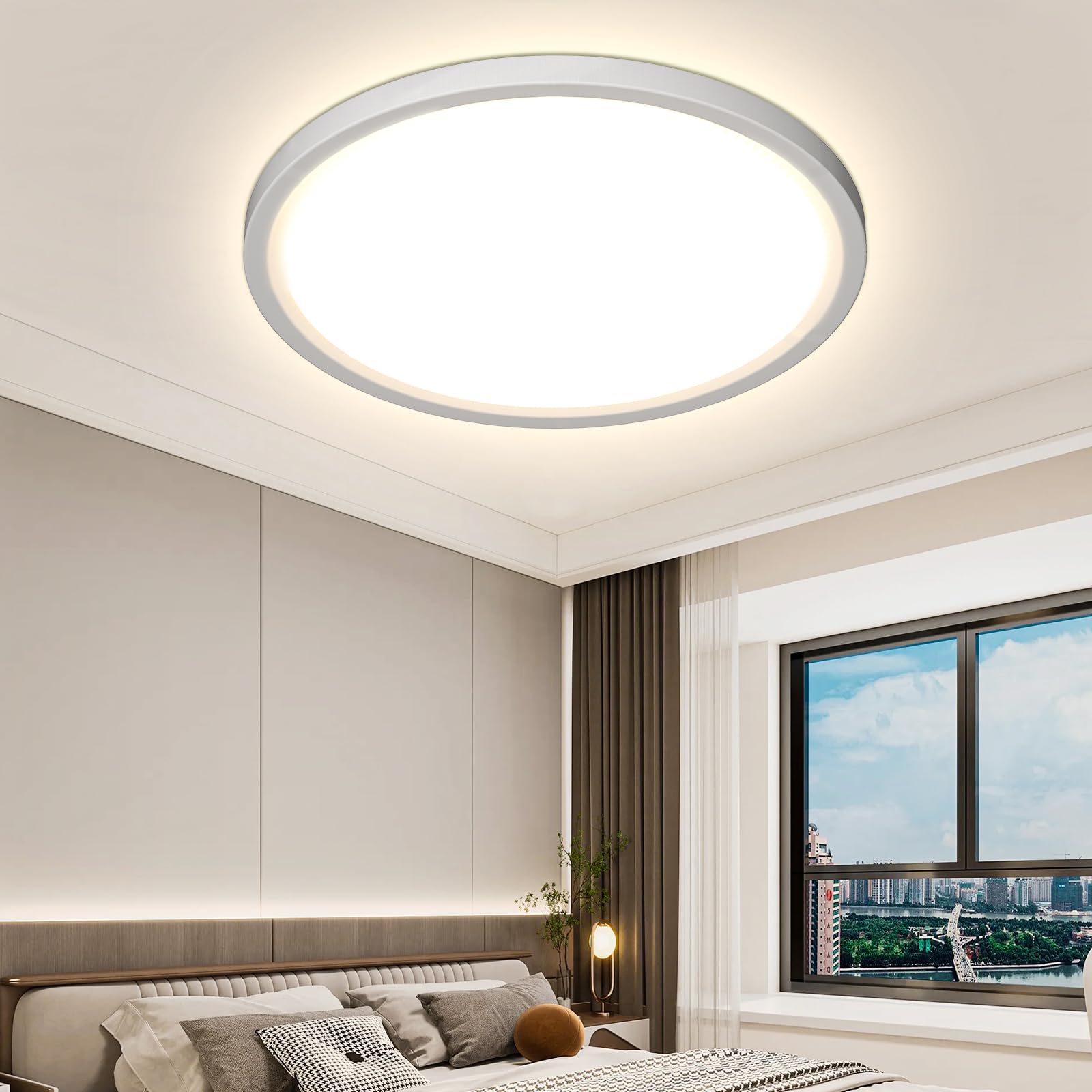 Otren Plafoniera LED Soffitto Rotonda 40CM 4000K