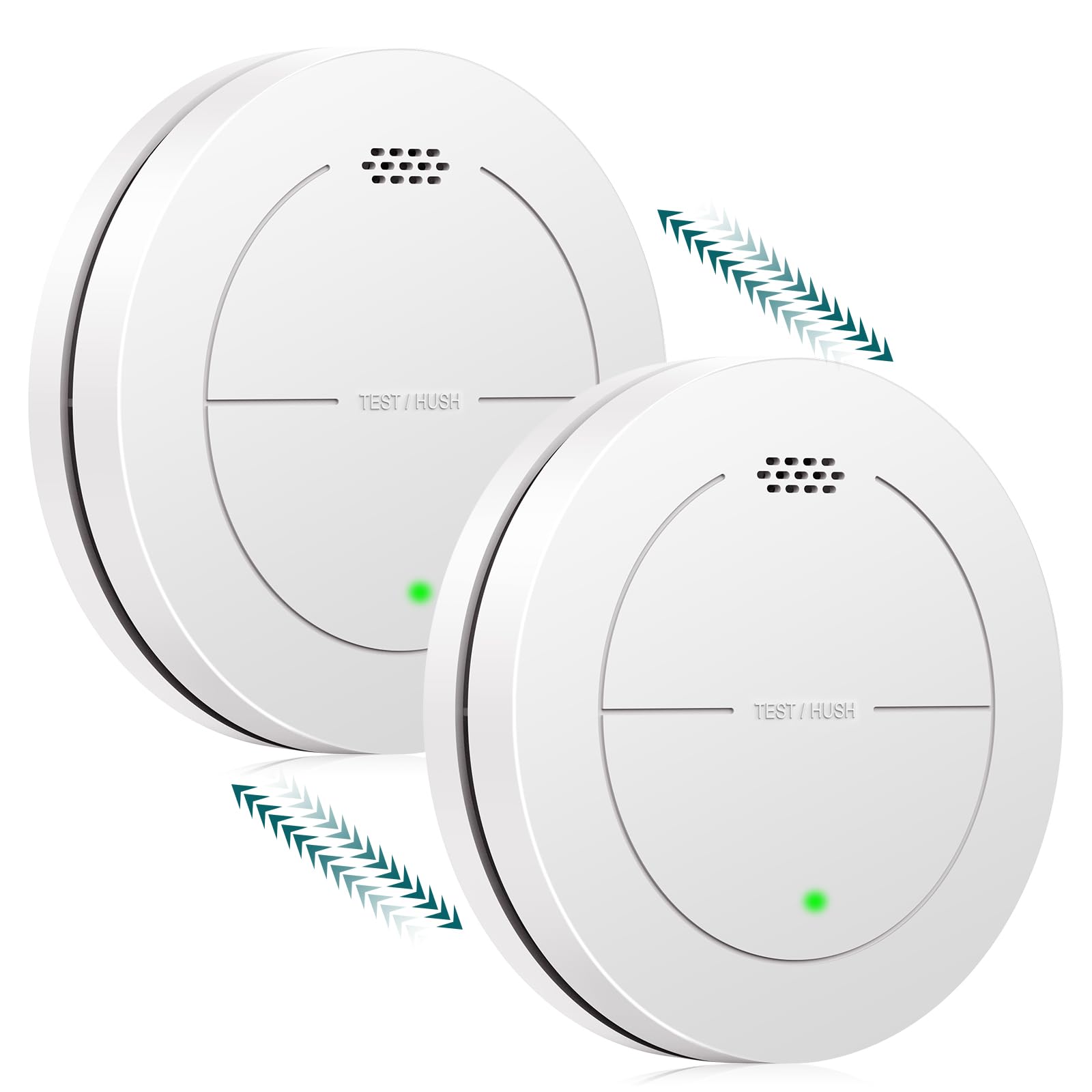 Safeliveo Rilevatore di Fumo Interconnesso (2 pezzi)