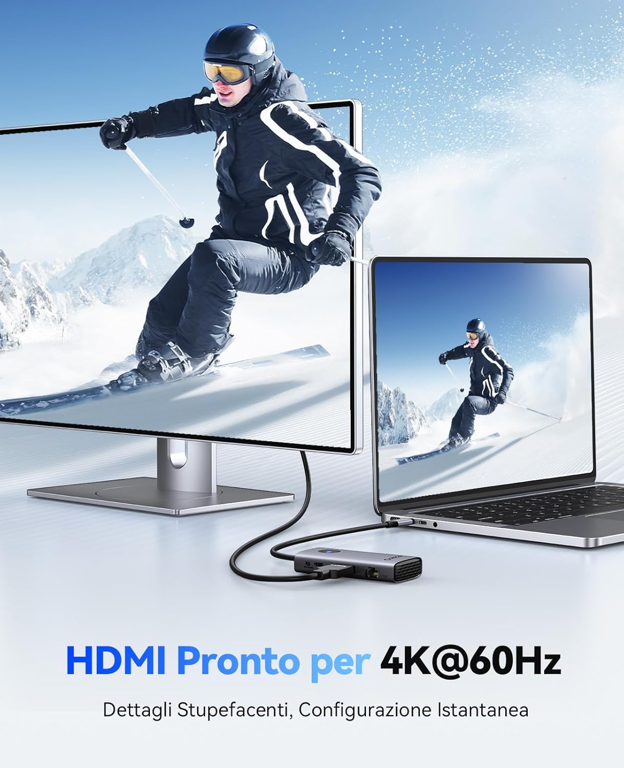 ORICO Docking Station 6 in 1 Hub USB C - immagine 3