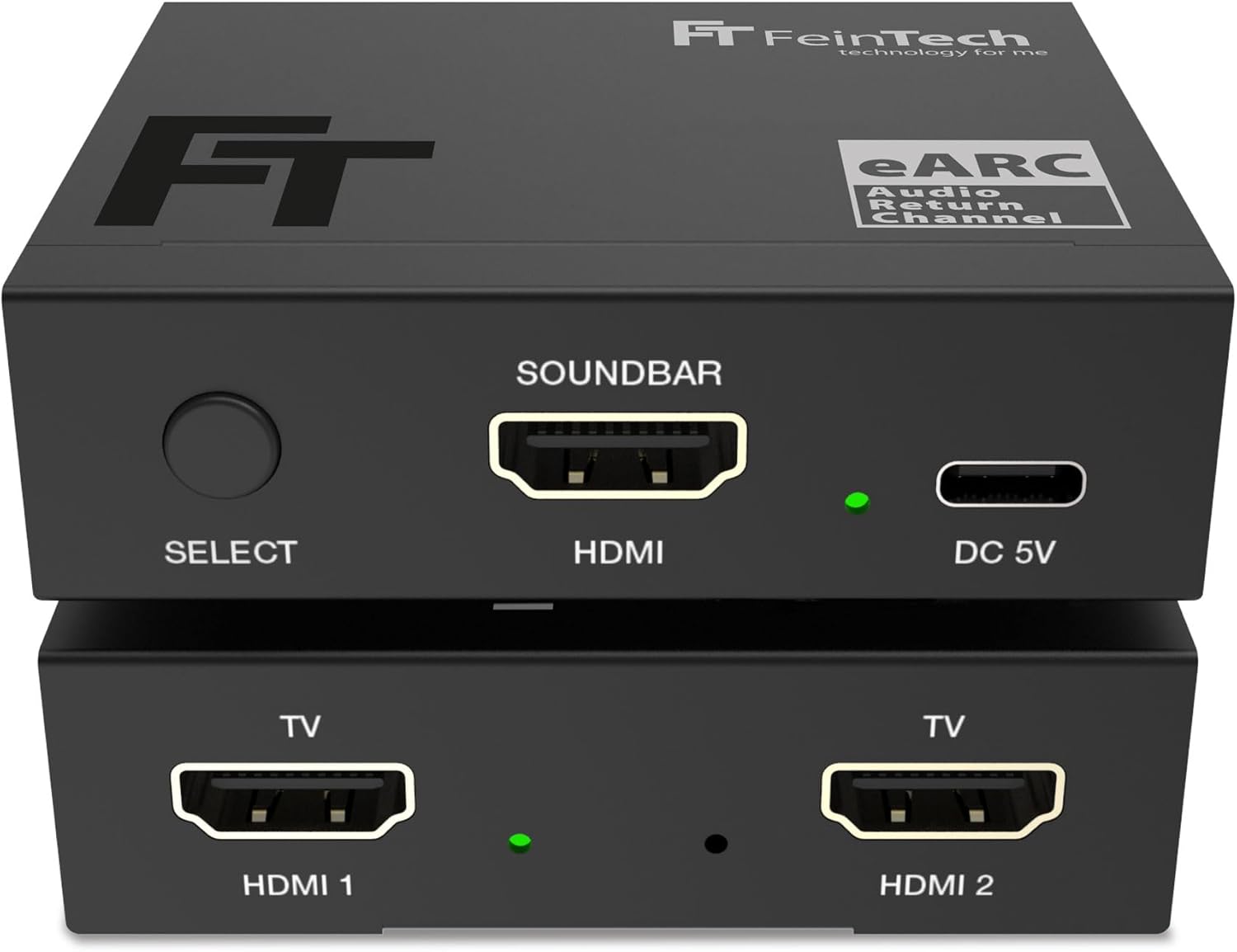 Feintech AX420 HDMI eARC Switch 2 TV x 1 Soundbar - immagine 1