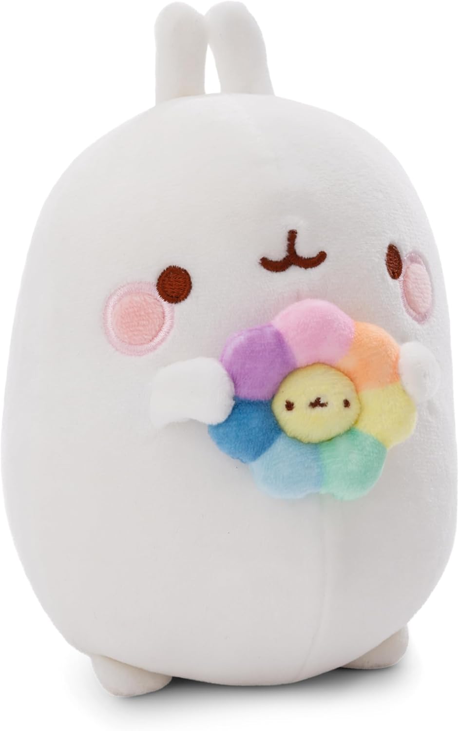 NICI Molang Peluche 48cm con Fiore Arcobaleno - immagine 1