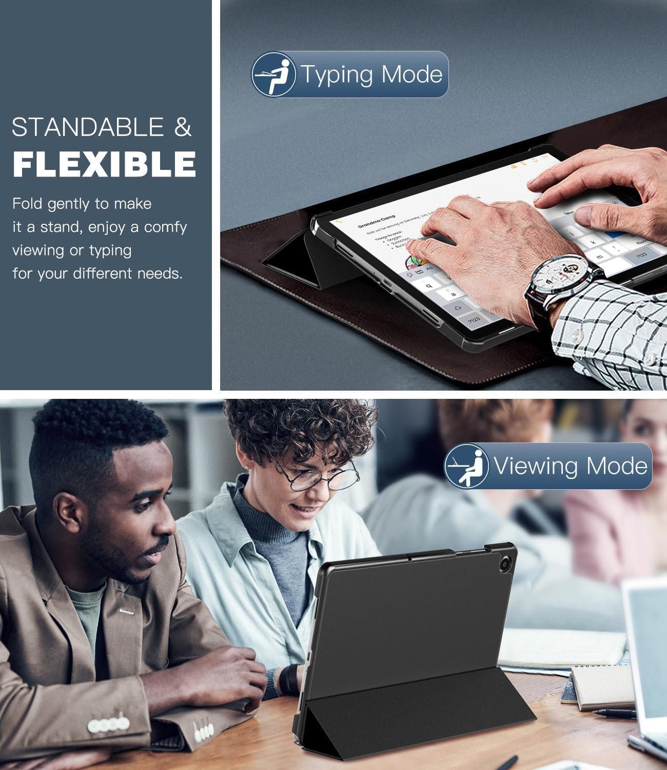 Timovo Cover Samsung Galaxy Tab A11+/A9+ 11 Pollici - Nero - immagine 3