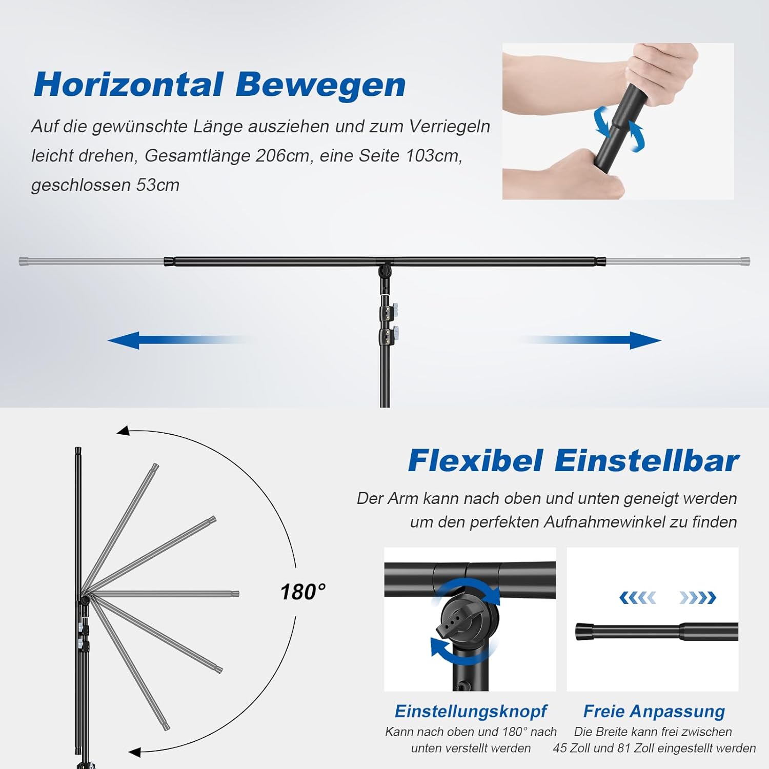 Soonpho Supporto per Sfondo a T 2,68x2,06m - immagine 6
