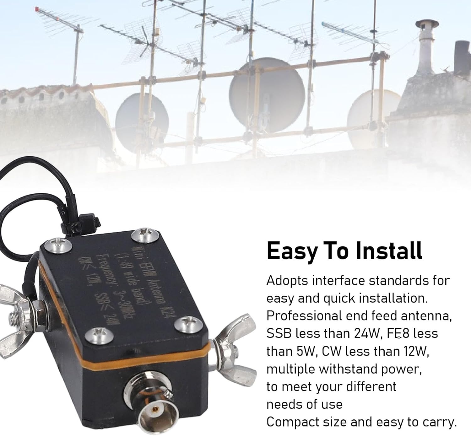 Mini Antenna EFHW Compatta 3-30 MHz - immagine 5