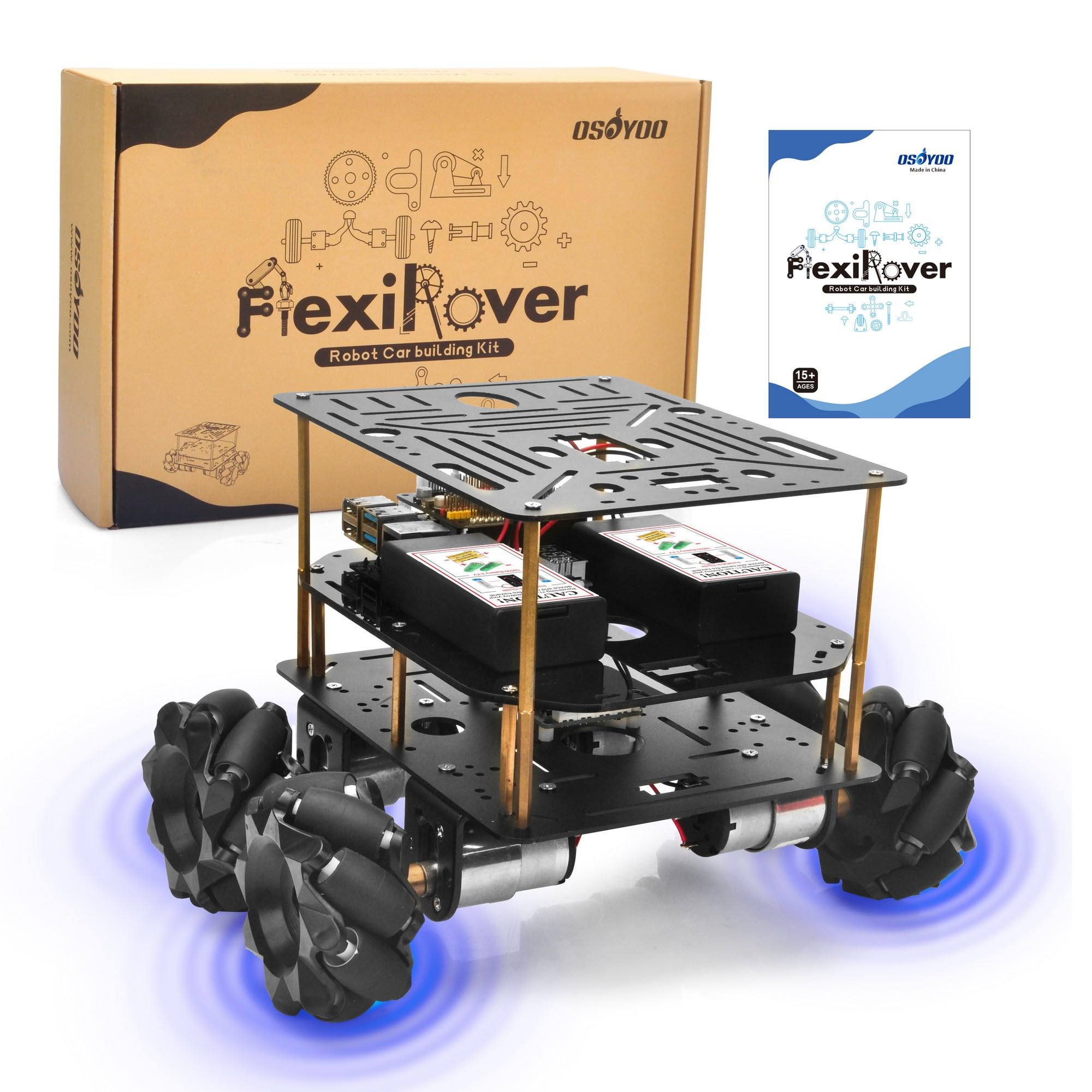 Osoyoo FlexiRover Robot Car Kit per Raspberry Pi