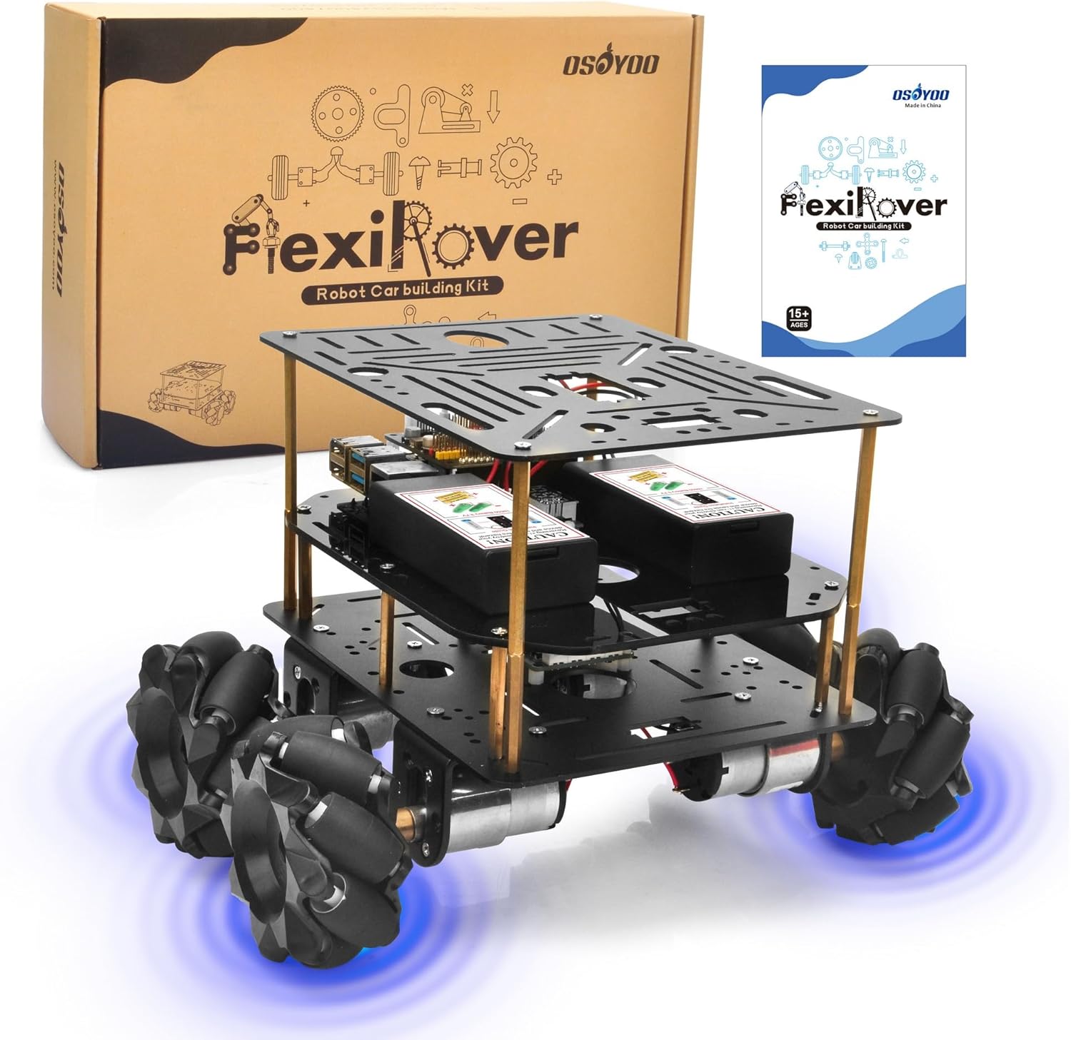 Osoyoo FlexiRover Robot Car Kit per Raspberry Pi - immagine 1