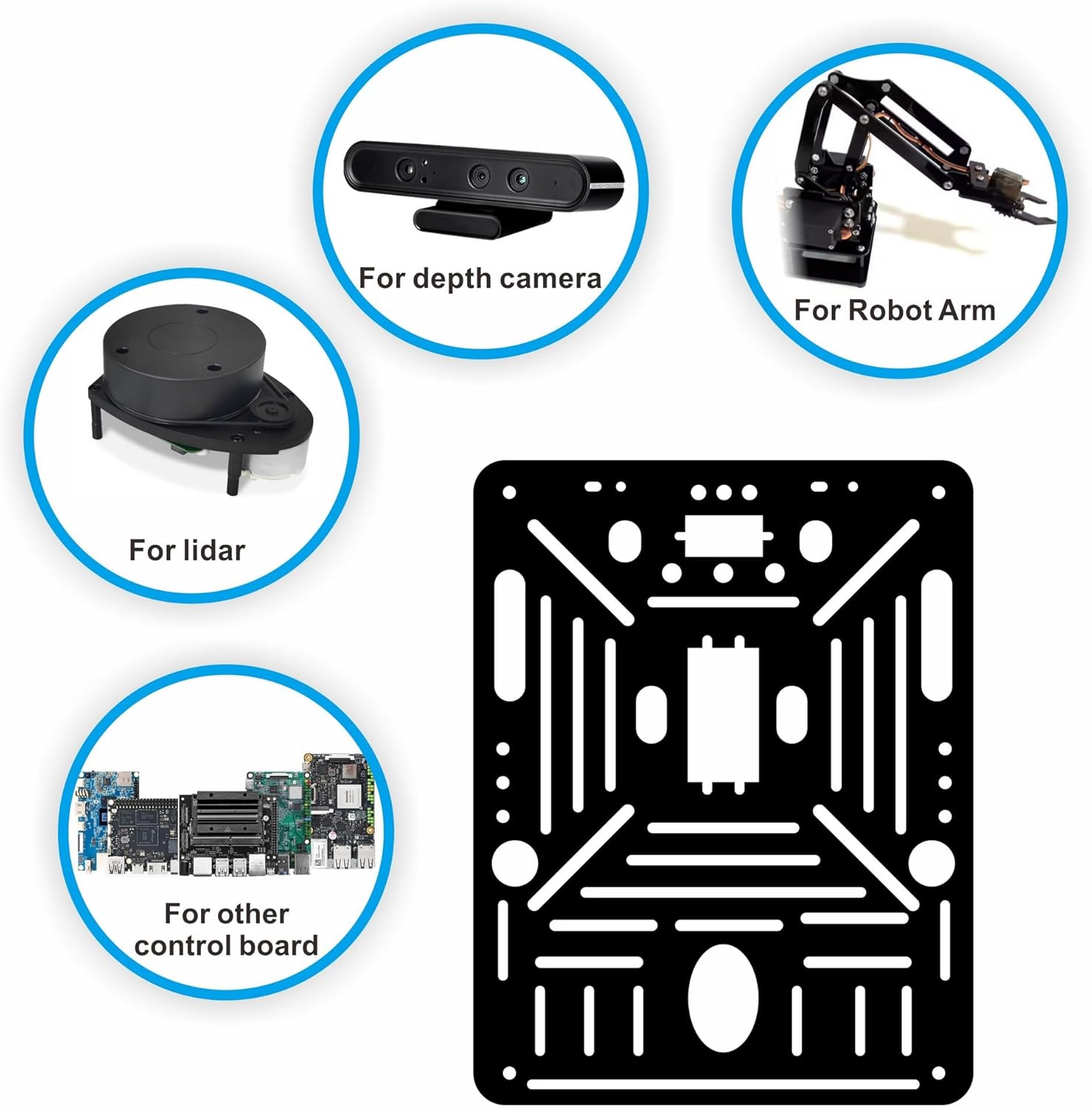 Osoyoo FlexiRover Robot Car Kit per Raspberry Pi - immagine 4