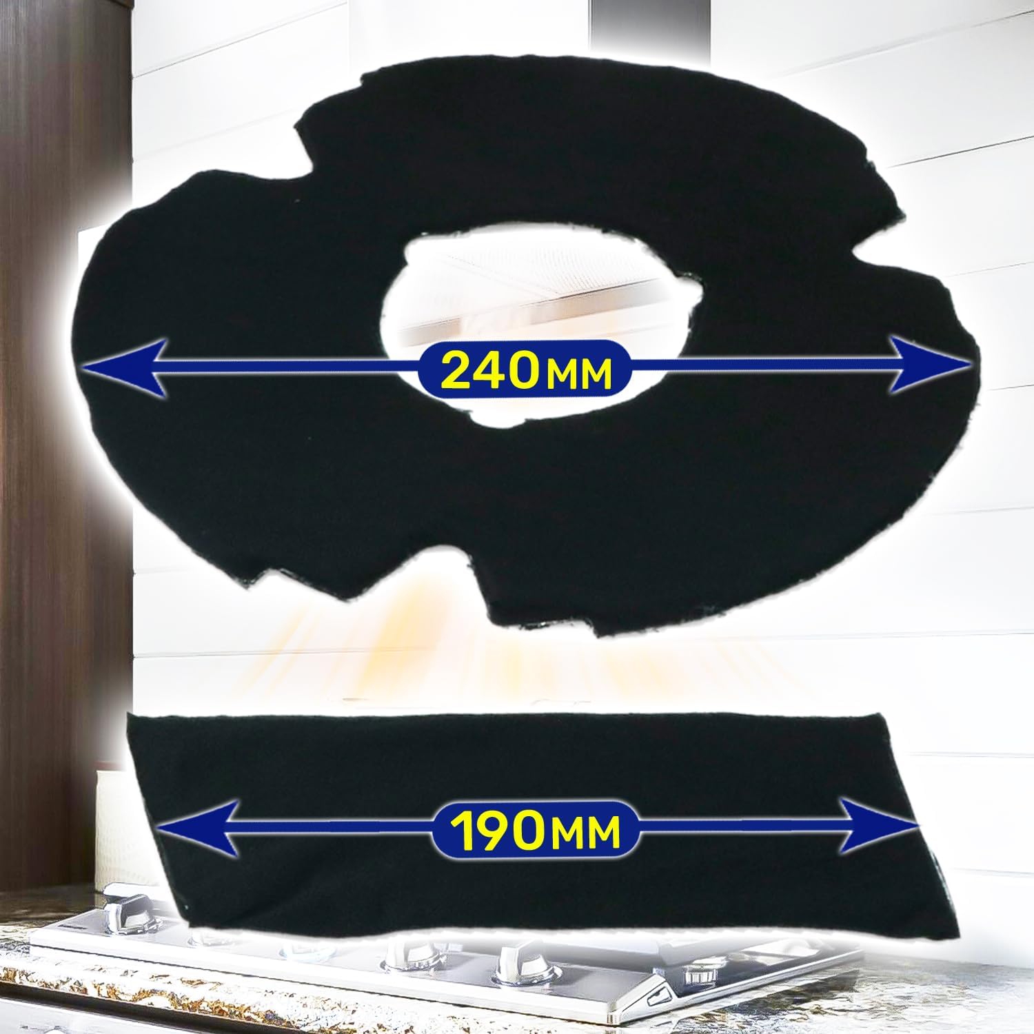 Monteral Filtro Carbone Attivo per Cappa Ø 240mm - immagine 3