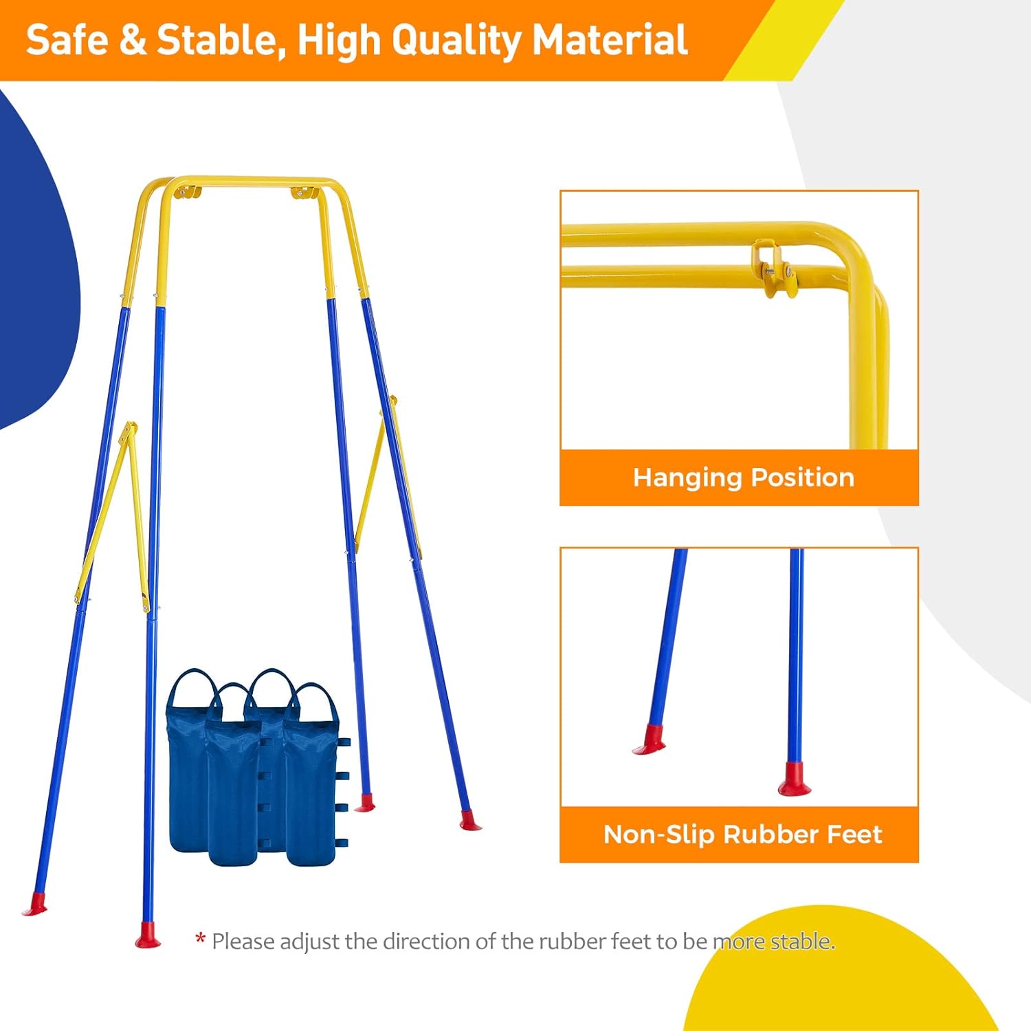 Funlio Supporto Pieghevole per Altalena Bambini - immagine 3