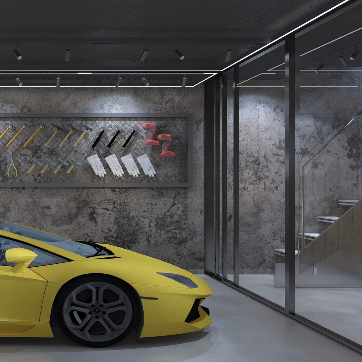 TOTIO Carta da parati 80 cm x 4 m Grigio Scuro - immagine 4