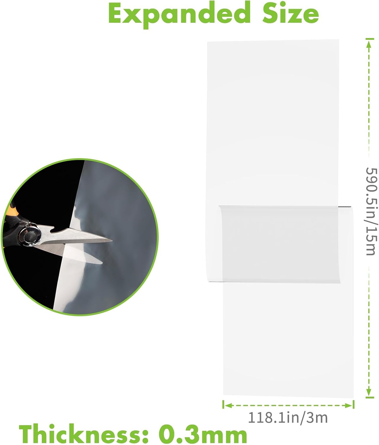 Telo in Polietilene Trasparente 3M x 15M - immagine 2