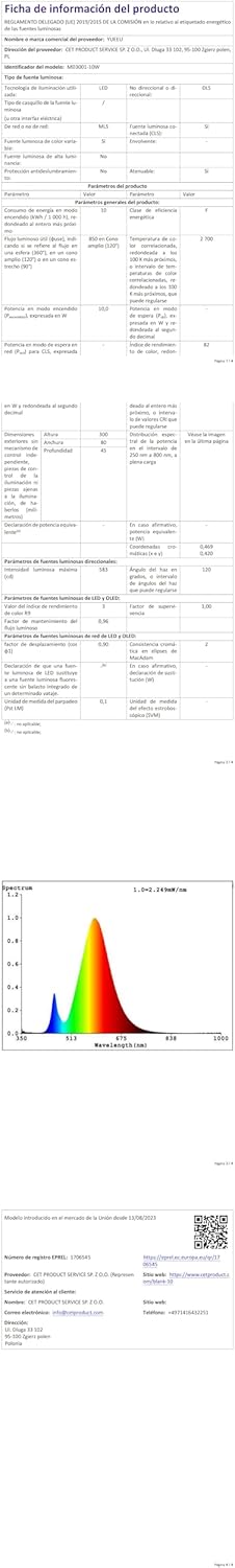 Yueeu 150CM Applique da Parete Esterno LED Lunga Nera IP65 - immagine 10