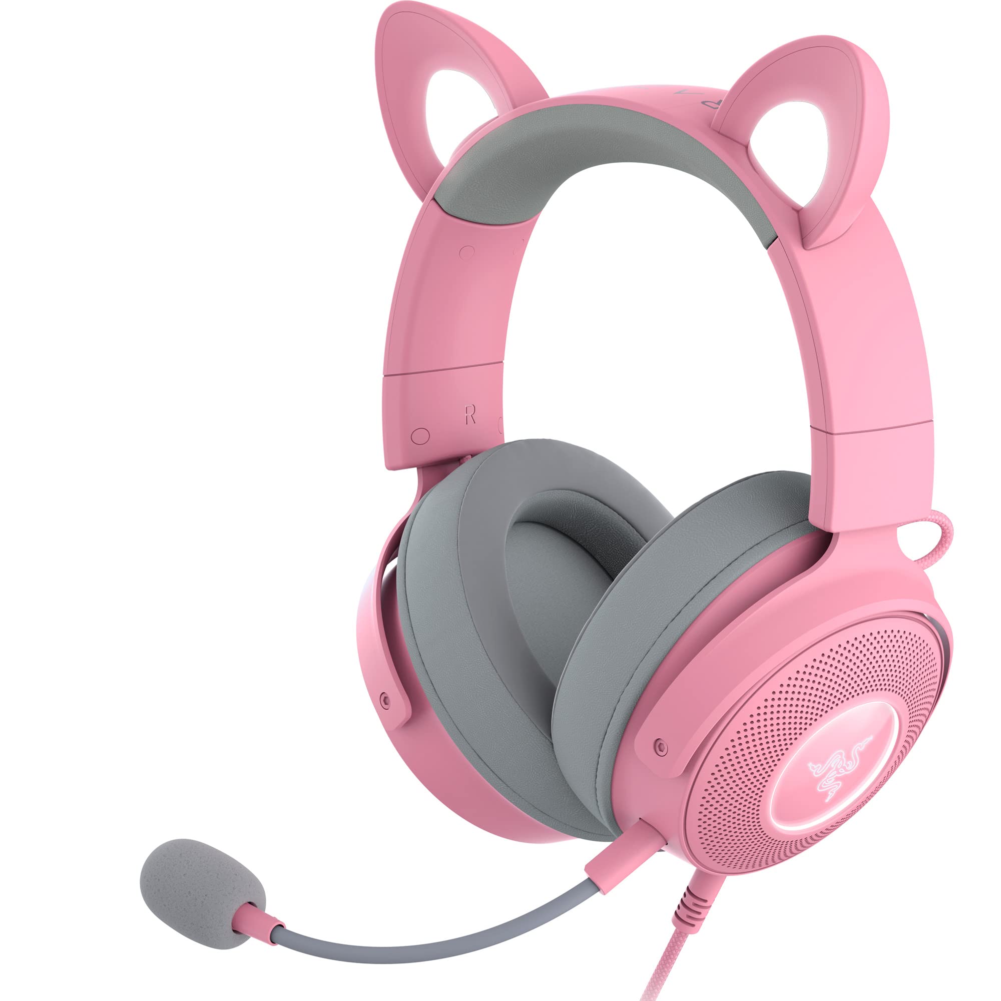 Razer Kraken Kitty V2 Pro - Cuffie RGB Cablate, Quartz Rosa